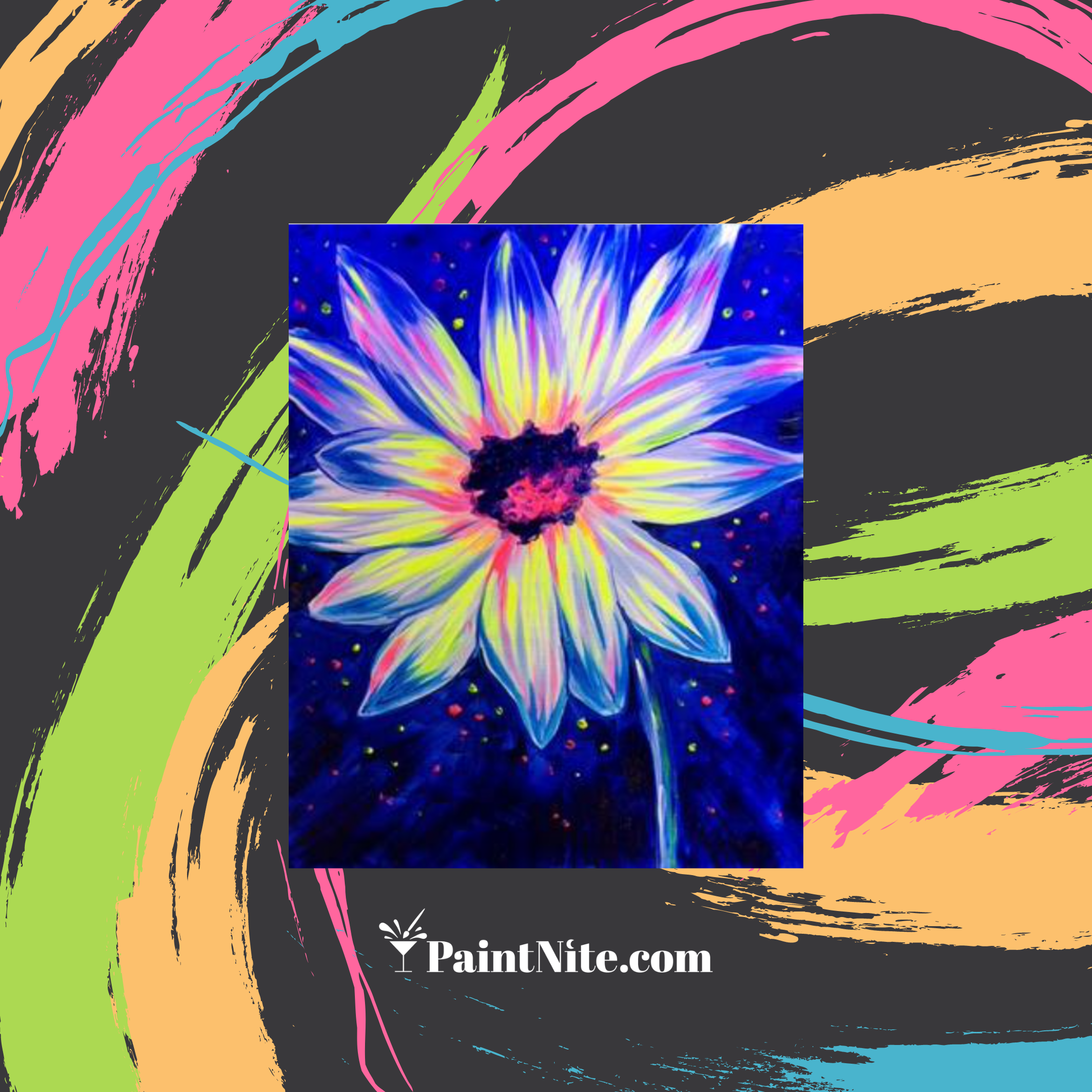 Glow Flower - BlackLight Event