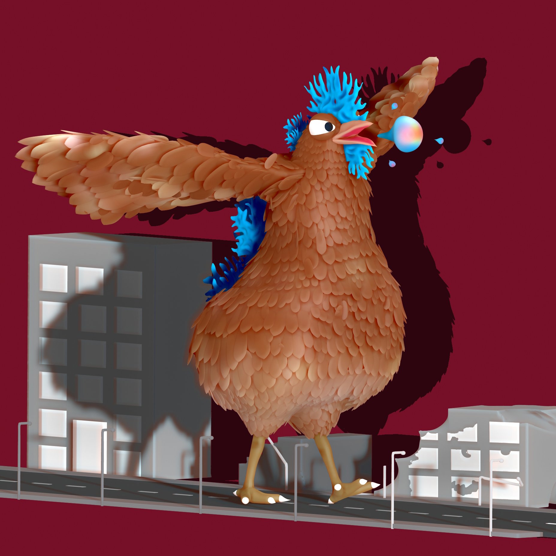 Sculpt-Off Submission: Chickenzilla