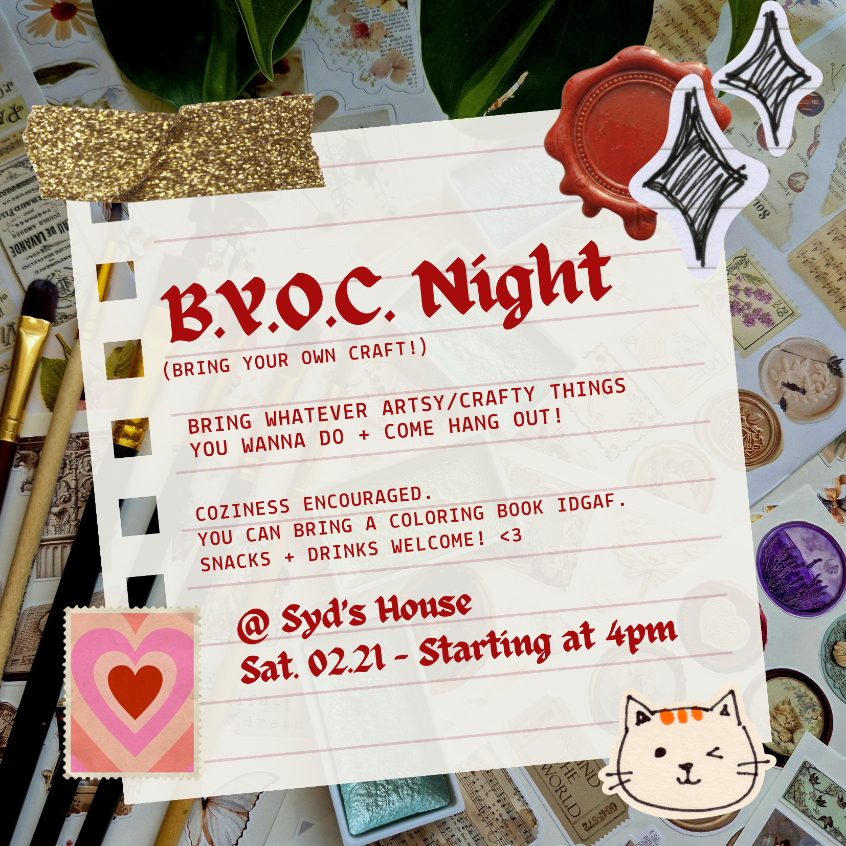 Brown and Beige llustrated Party Photo Book Scrapbook (Invitation (Square)) (1).png