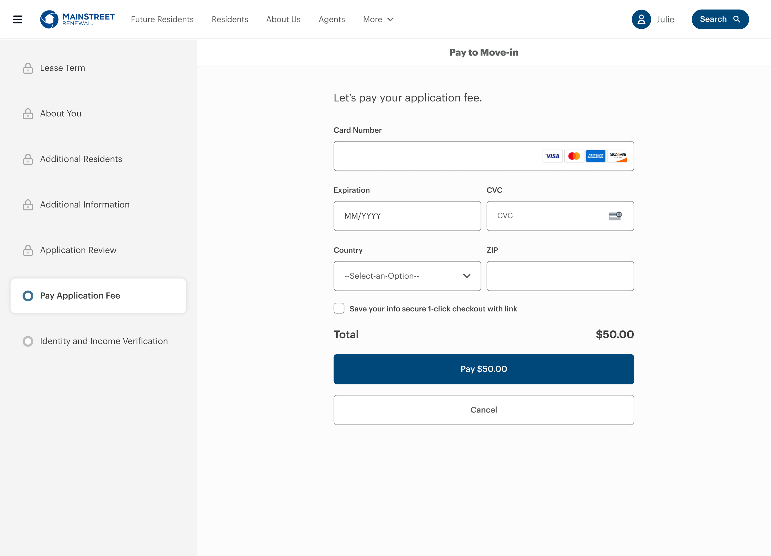Redesigned resident payment experience