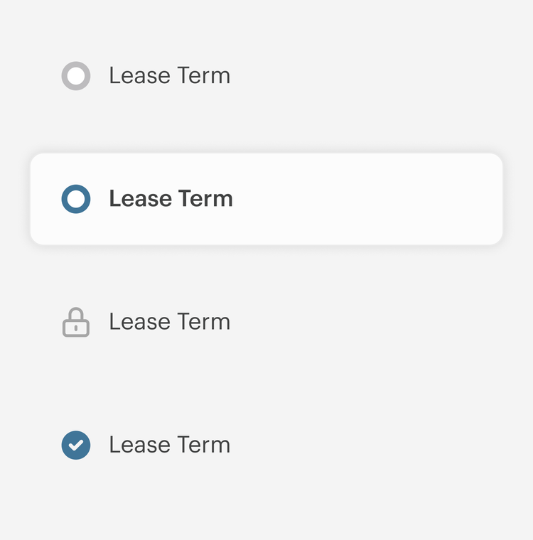 Navigation components from the design system