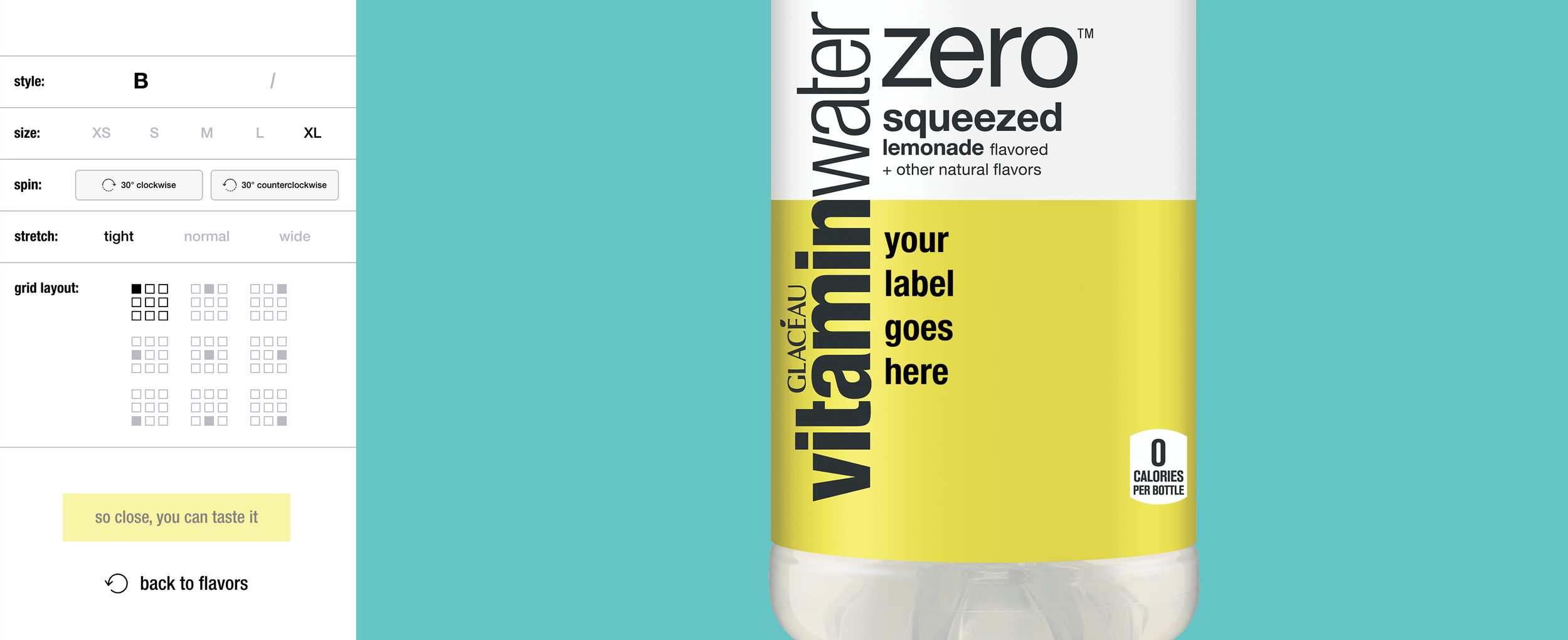 vitaminwater Label Me A Winner experience