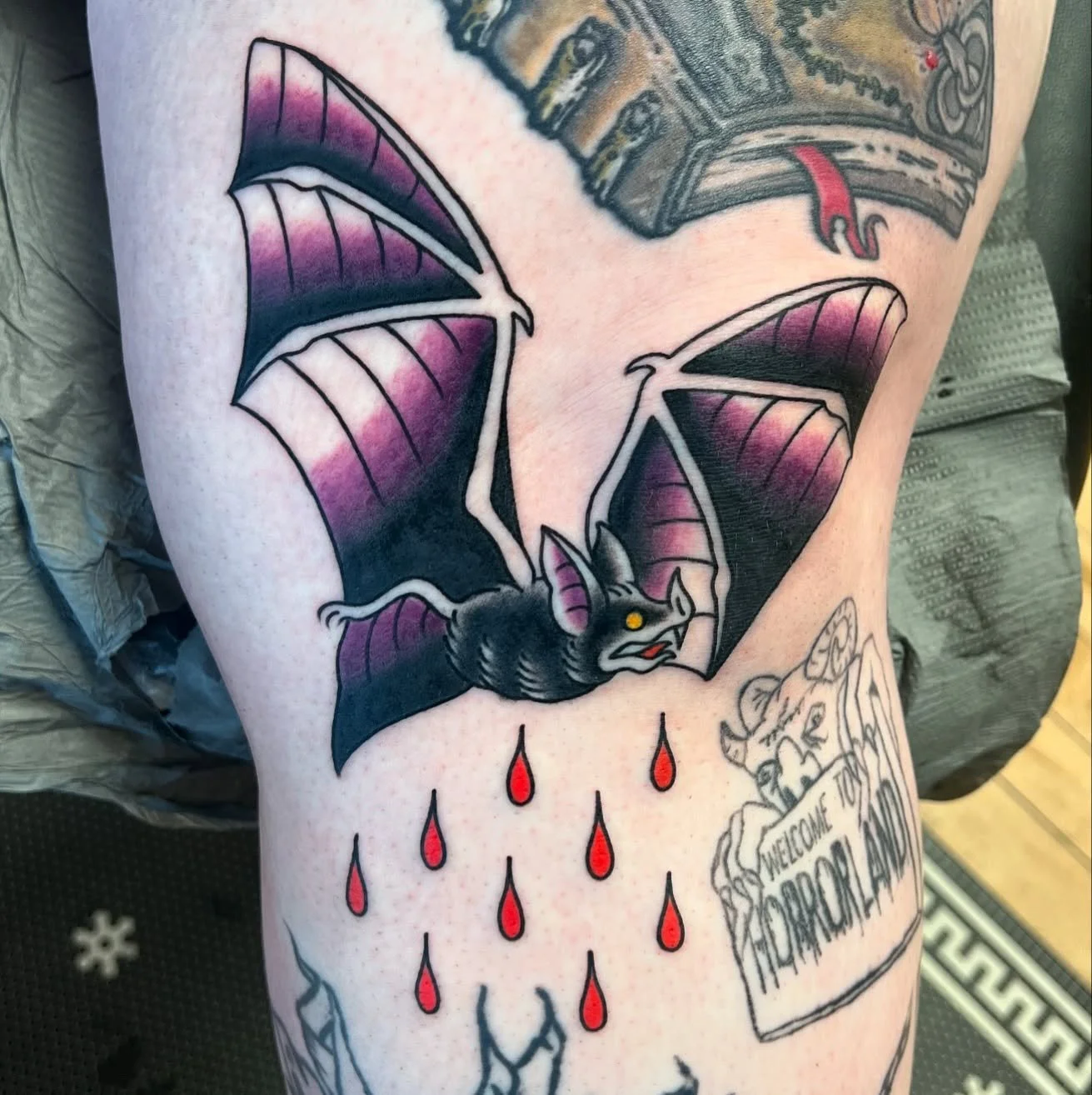 I love tattooing bats! Thanks Sarah!