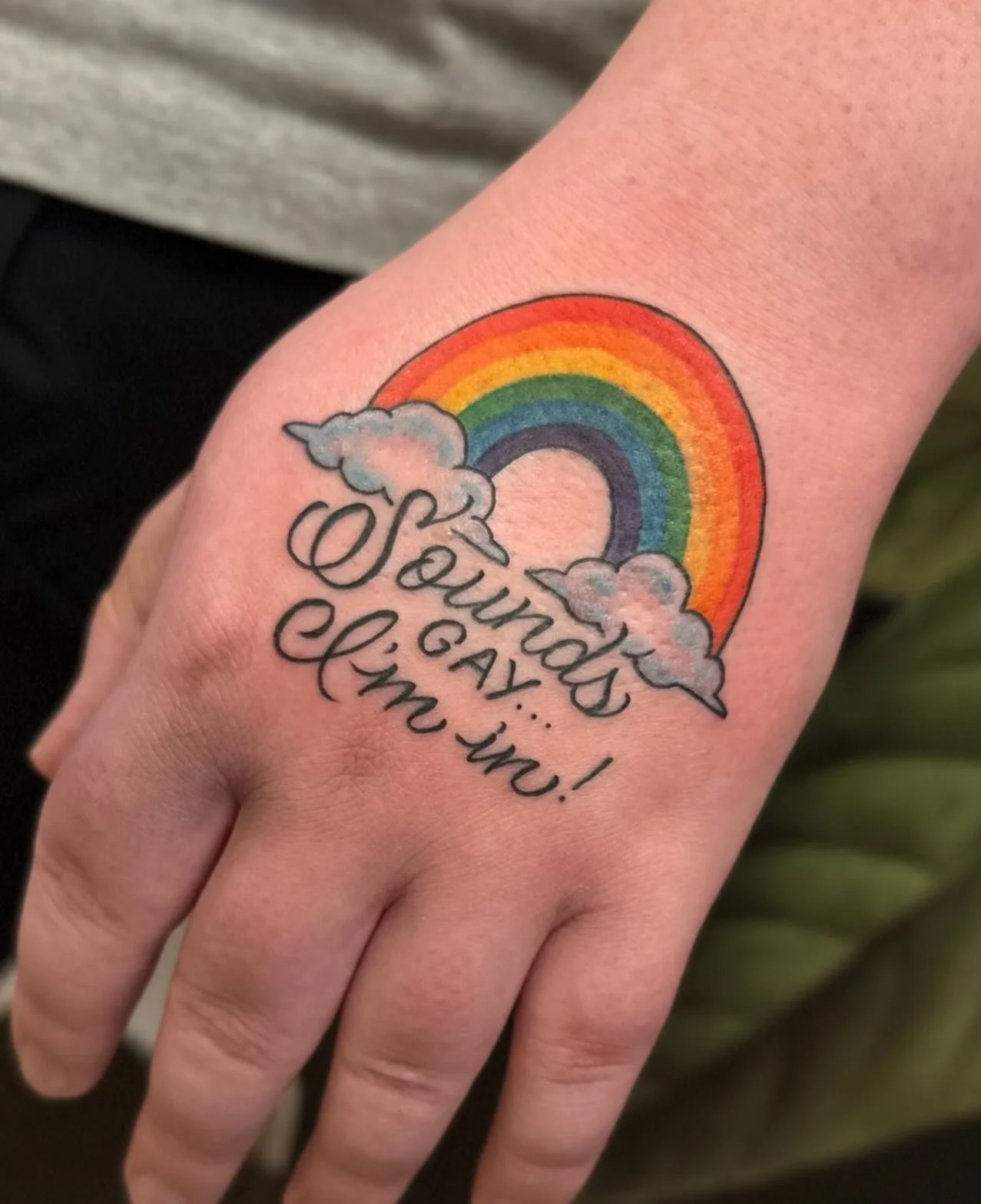 Honestly the gayest tattoo I&rsquo;ve done in a while 

Made @springfevertattoo