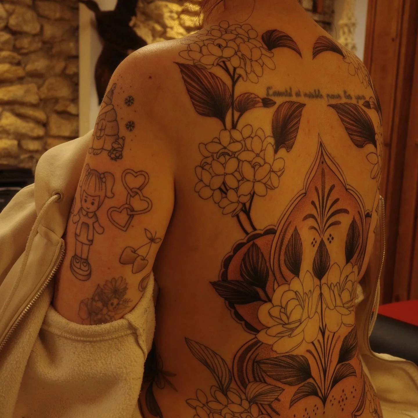 Kylee&rsquo;s back in progress. Lots of really fun stuff in the works lately! Thanks 💕🌞
Made @springfevertattoo
