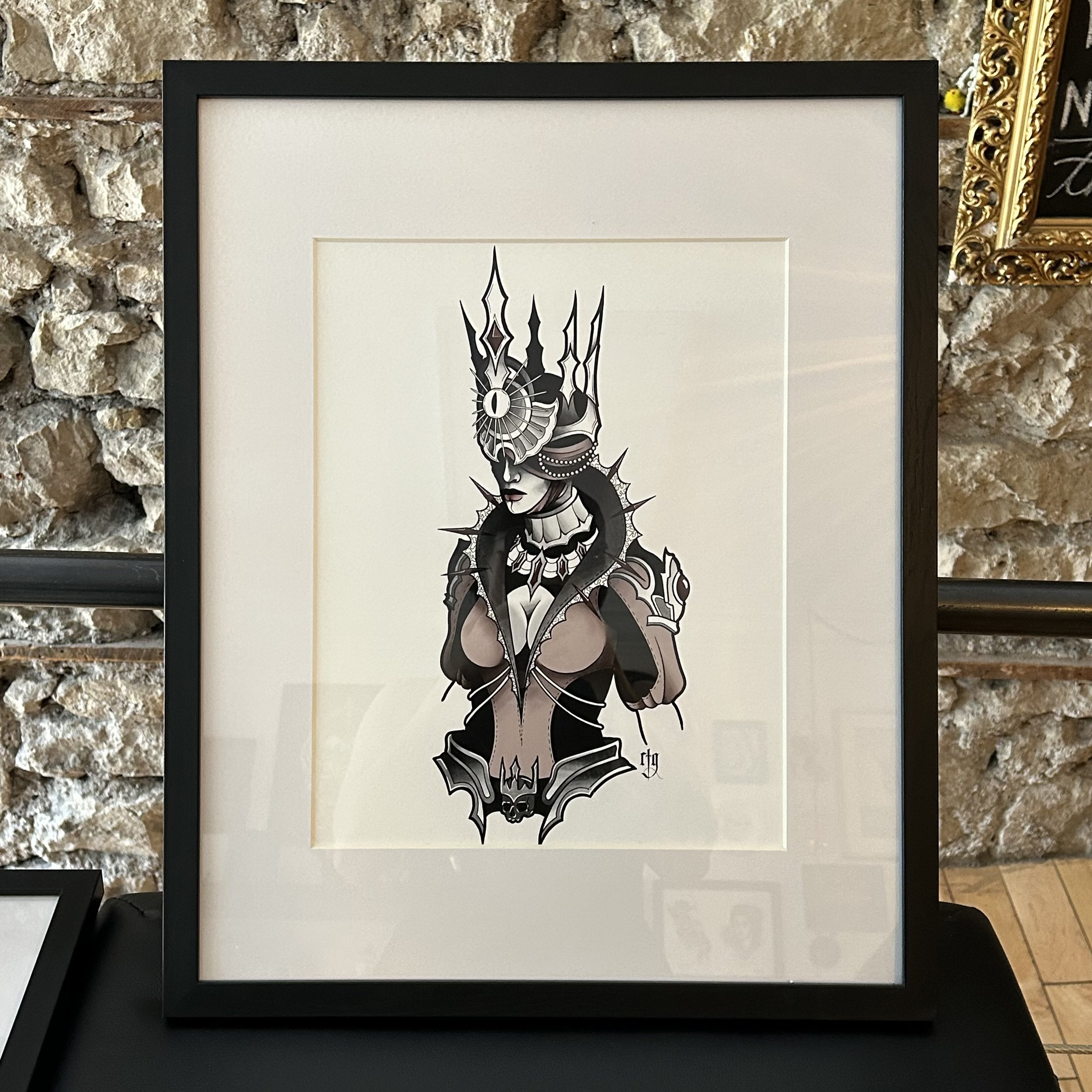 Unseeing Queen Framed and Matted Print