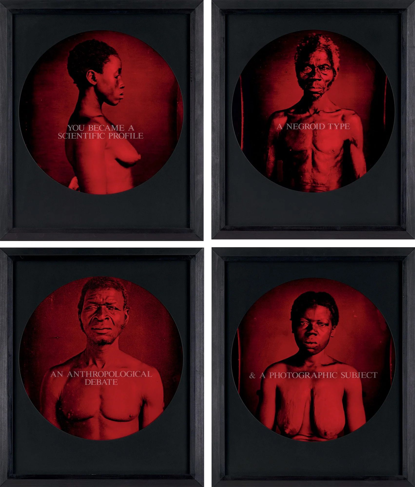 A Negroid Type/You Became a Scientific Profile/An Anthropological Debate/&amp; A Photographic Subject, 1995-96