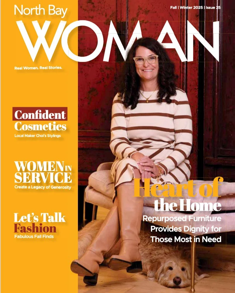 Photographing Carolyn Flannery of @makeithomebayarea for the cover and feature story of North Bay Woman Magazine was so much fun.

I love these shoots because I get to meet the heart of our community&mdash;women who are making things happen for other