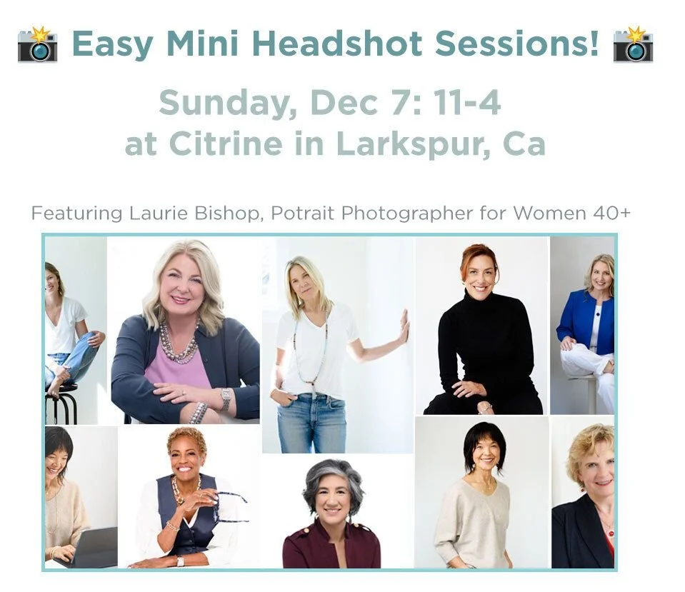 ✨ Is your headshot keeping up with the woman you&rsquo;ve become? 💃🌿 

If it feels stiff, outdated, or just&hellip; not you 😬, let&rsquo;s refresh it!

Join me Dec 7 for 20-min Mini Headshot Sessions 📸 at @Citrineca Holiday Mart 🎄🛍️
Stress-free