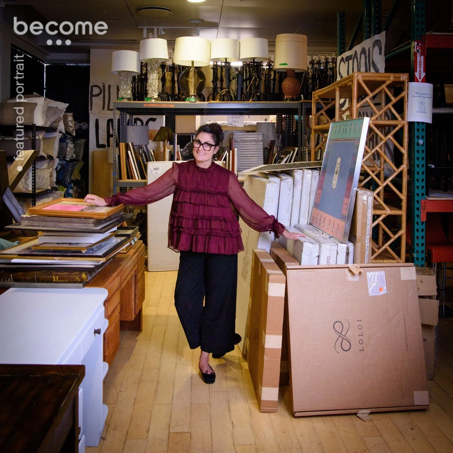 Back at @makeithomebayarea It Home this week ✨ and thinking about the last time I photographed Carolyn &mdash; when her business was running out of a short-term warehouse and very much in motion.

I&rsquo;ve only known her for about six months, but w