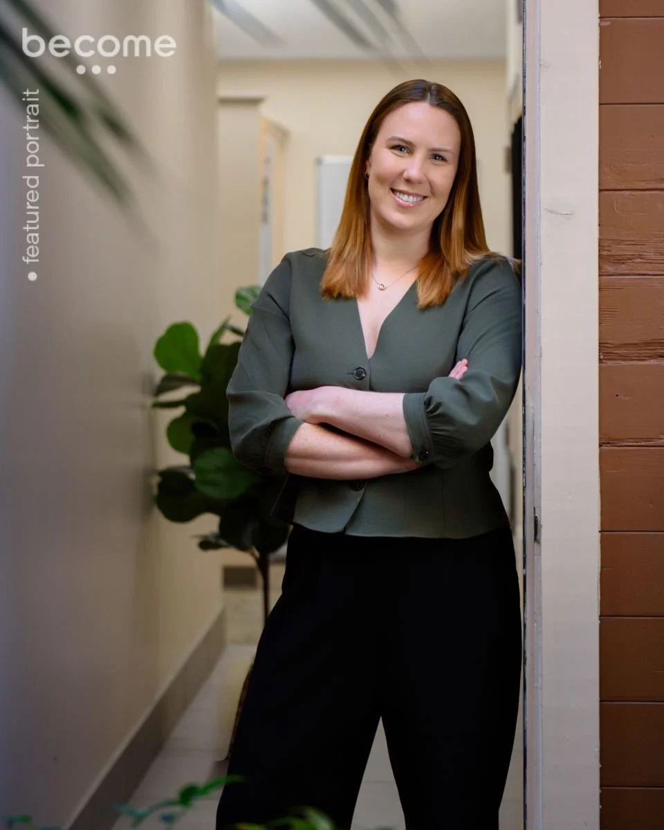 A powerful headshot, right where you work.

I come to you and capture your team on-site&mdash;finding the nooks, the light, and the little moments that suit each person best. ✨

I love the confidence coming through here from the newest member of the 