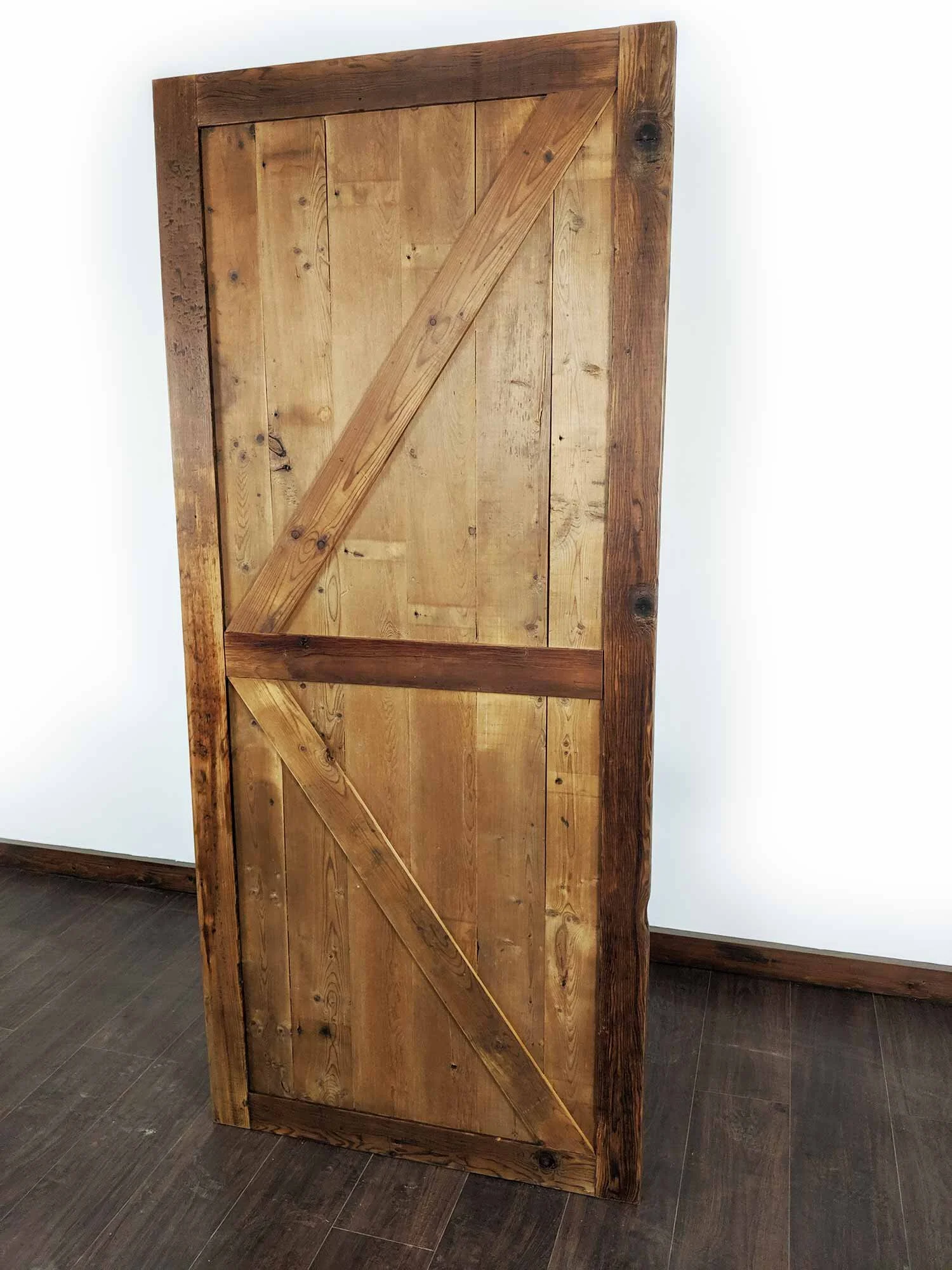Single Panel Barn Door Reclaimed Wood — Little Board Woodworking