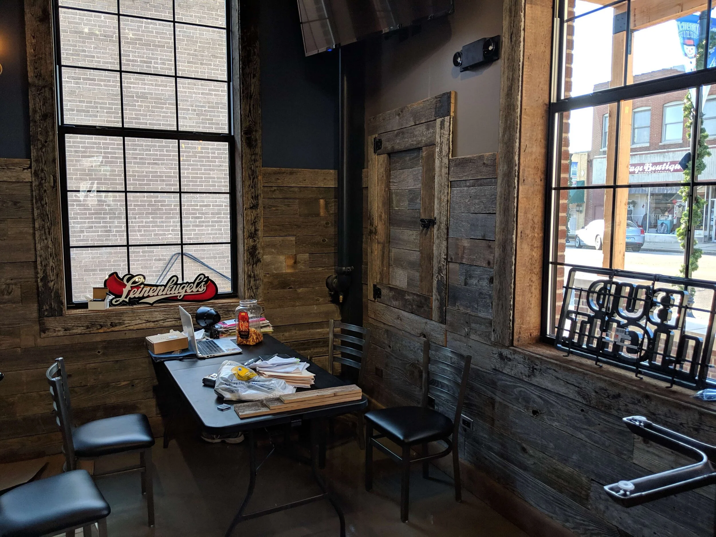 Jexal's, McHenry — Little Board Woodworking Reclaimed Wood Furniture