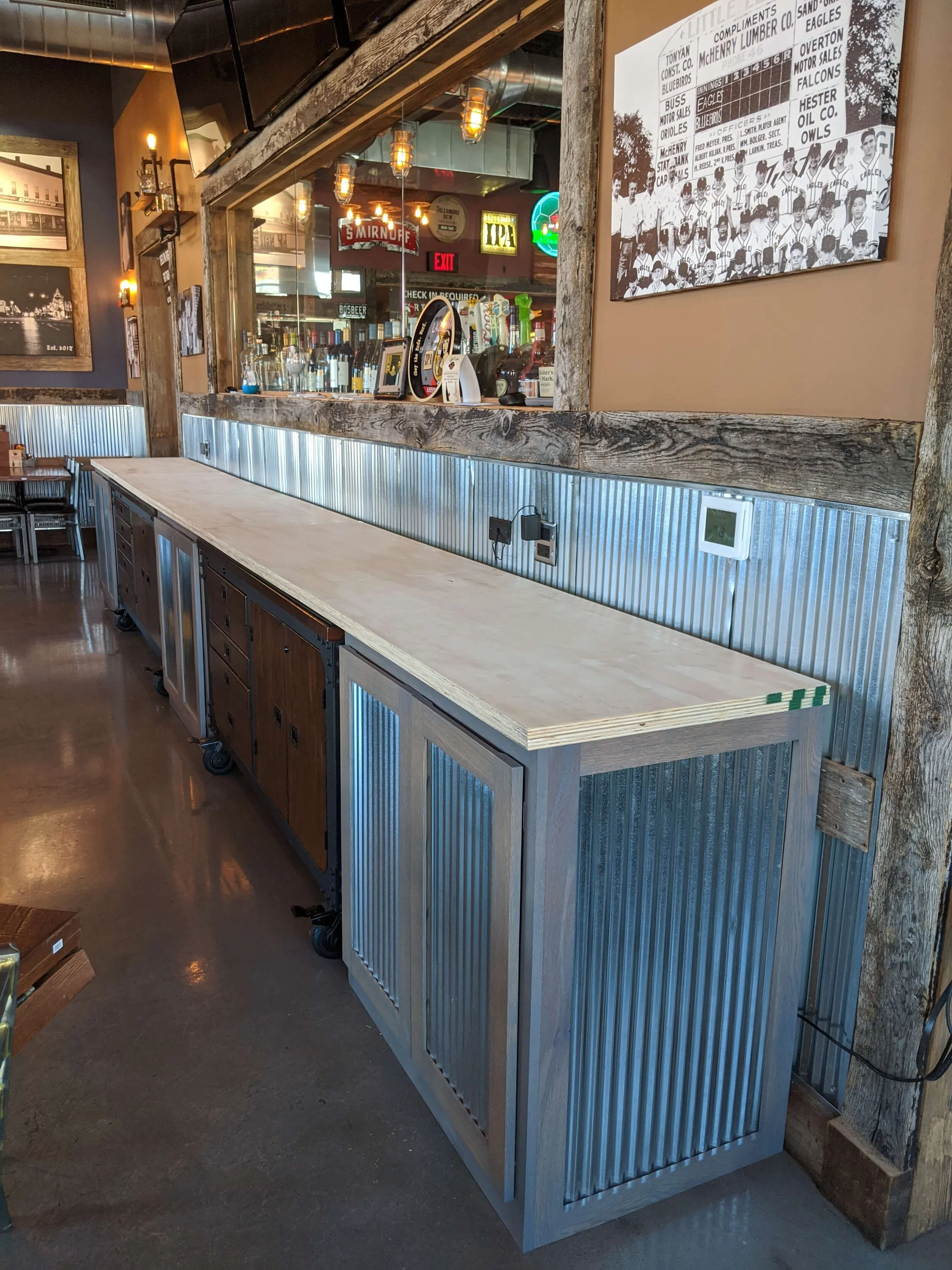 Jexal's, McHenry — Little Board Woodworking Reclaimed Wood Furniture