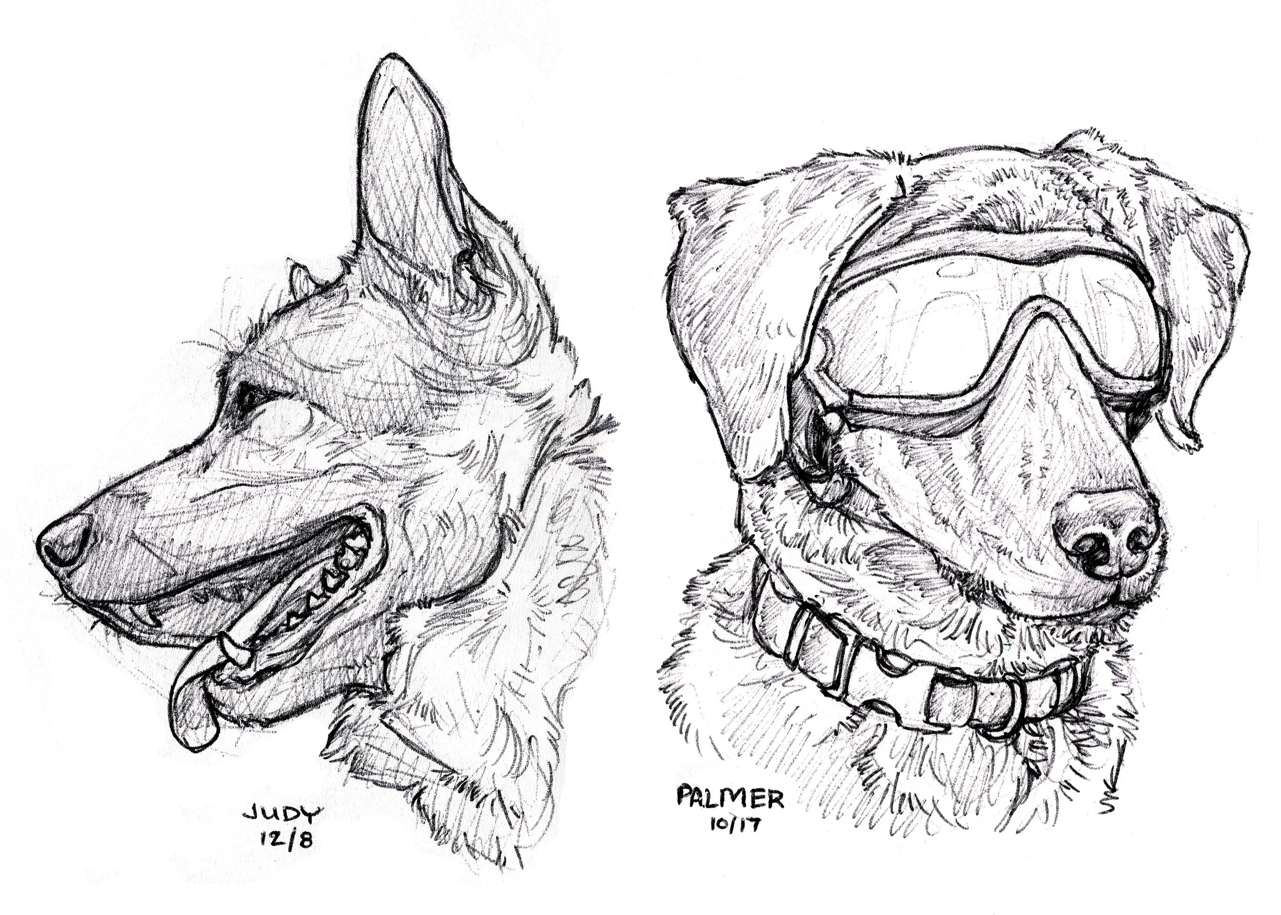 Judy & Palmer - (Traditional) Pencil Sketches