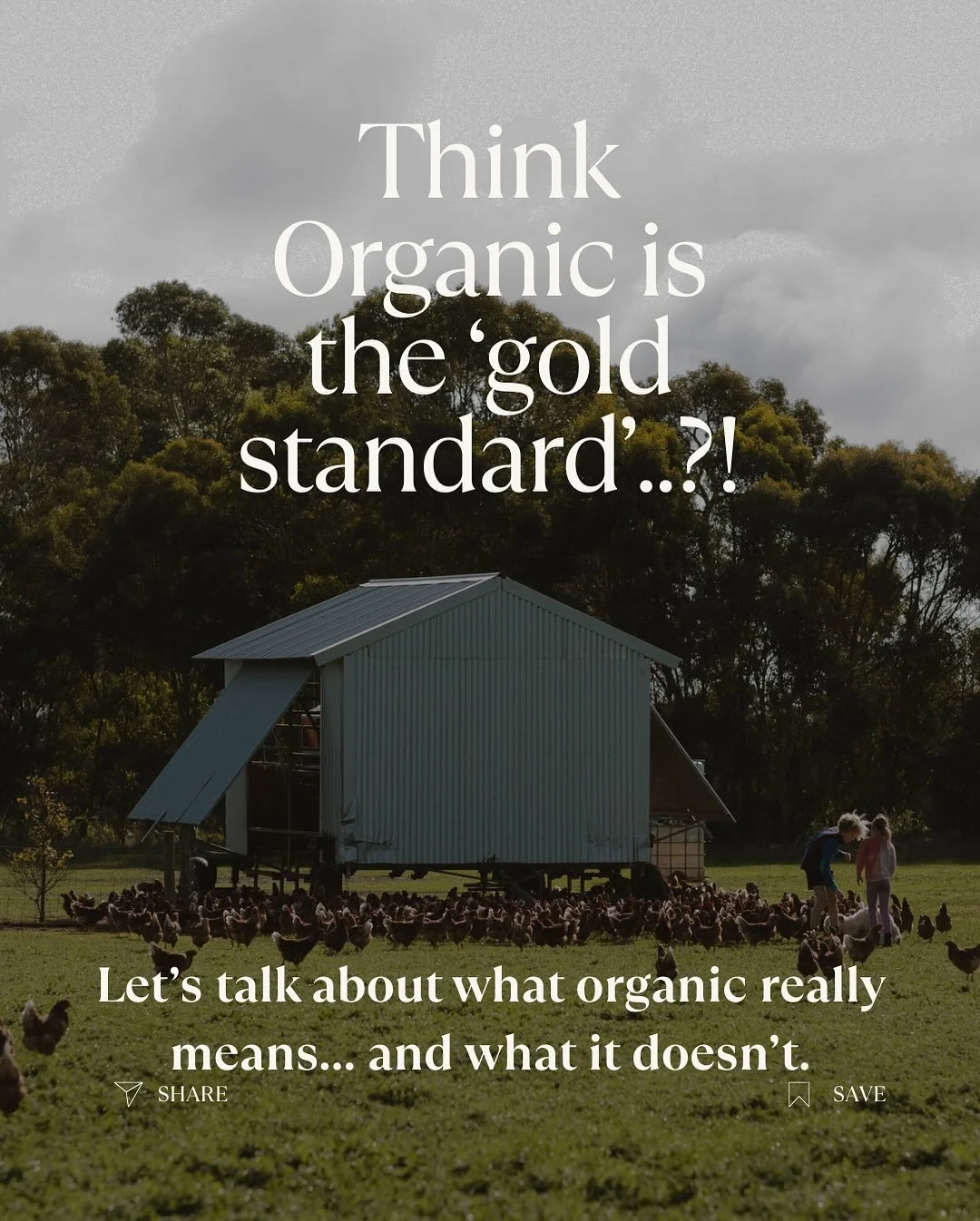 &ldquo;But isn&rsquo;t organic better?&rdquo;

We get asked this question all the time!

The truth is: most people don&rsquo;t realise that organic doesn&rsquo;t mean the animals are raised outdoors and it doesn&rsquo;t mean they are much different t