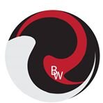  [Image description: BADWest logo. A yin/yang inspired circular symbol with black, red, and white swirls. The letters “BW” are imprinted in white towards the bottom of the image.] 