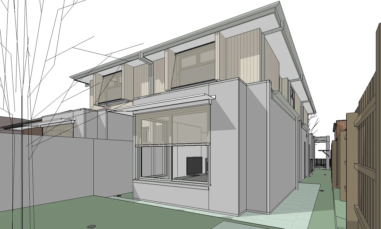 Coburg Townhouse - 3D View - REAR View 1.jpg