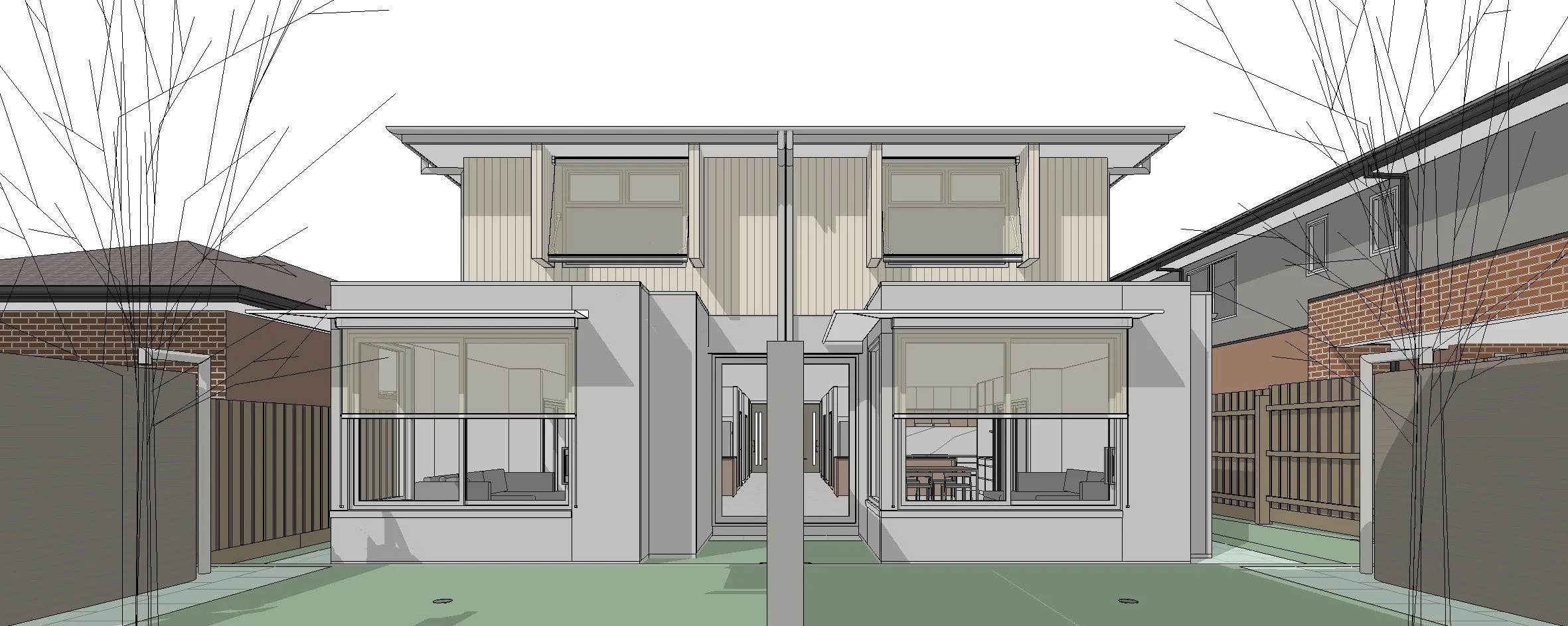 Coburg Townhouse - 3D View - REAR View 2.jpg