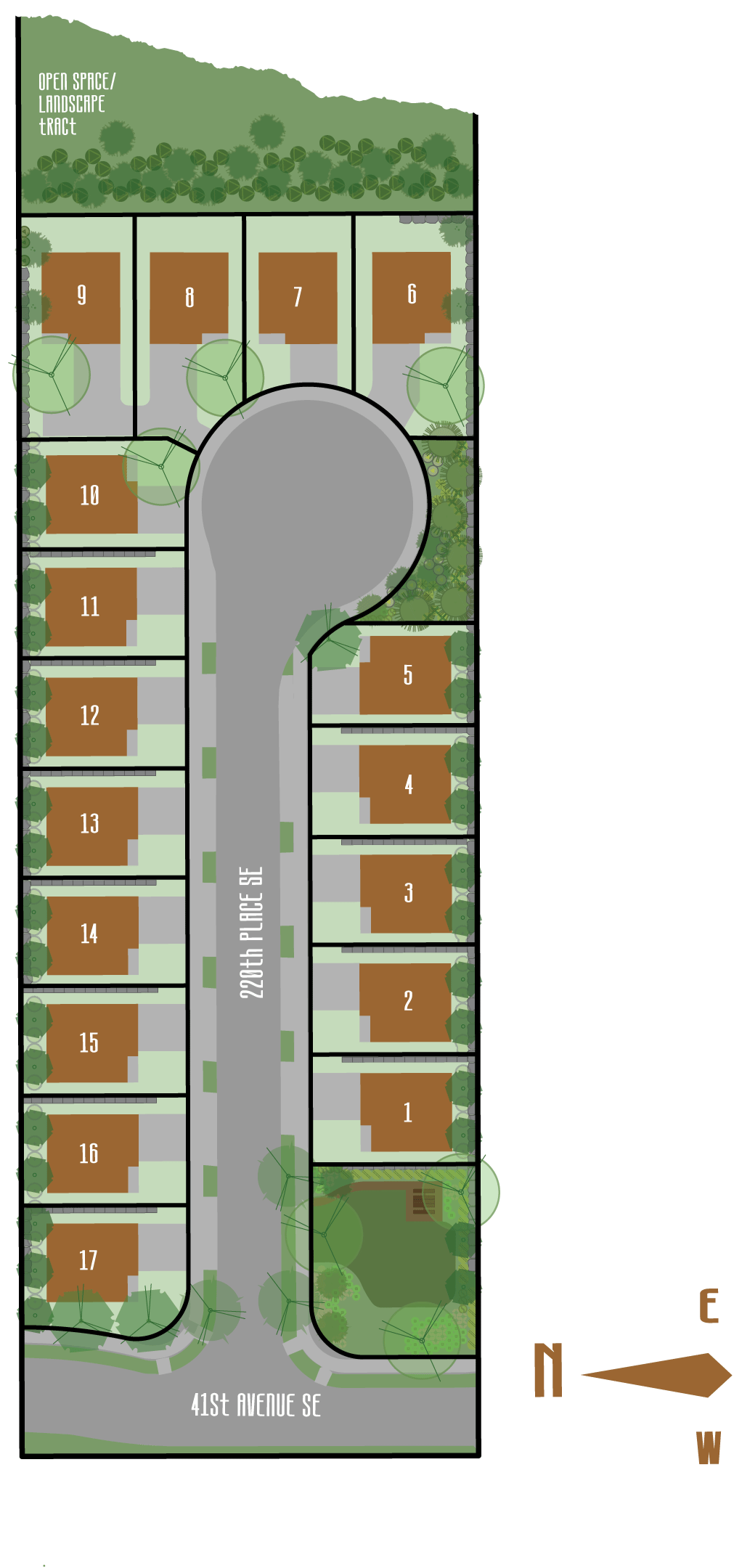 Layout /Community Map for Foxmoore in Bothell, WA
