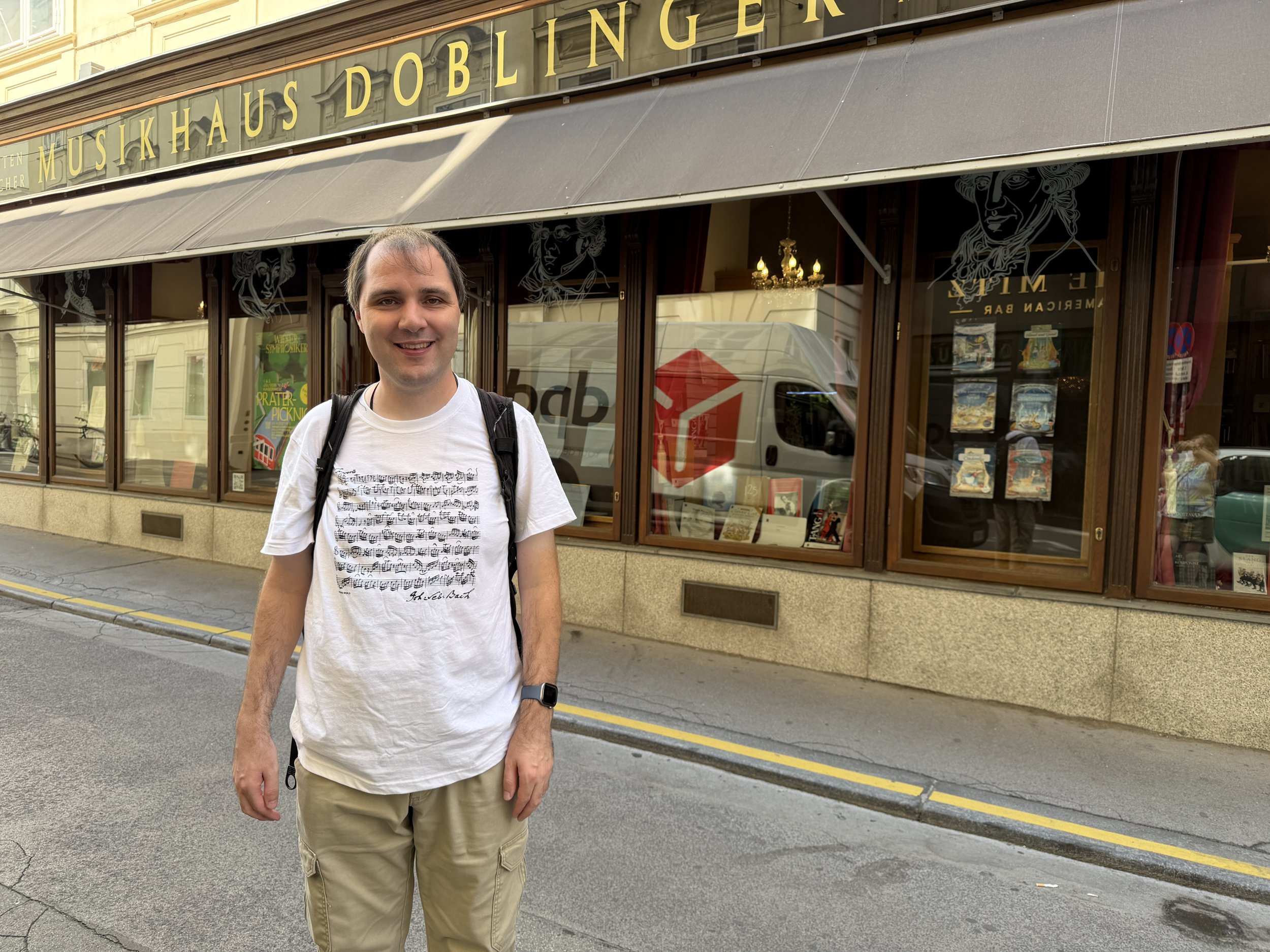 On tour in Vienna - visiting Musikhaus Doblinger
