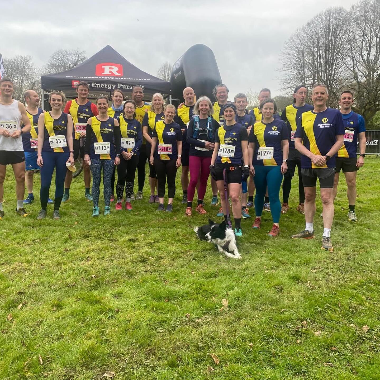 Great turnout by the @midhurst.milers today for the #cowdrayestate runtheseasons Great support from the non runners and Thank you @rawenergyman @cowdrayestate Well done to all the @midhurst.milers including @duncgflyer &amp; Carl Fiford for coming fi