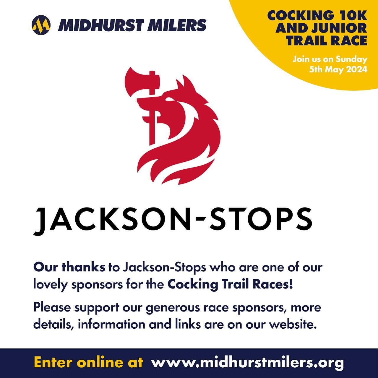 Our thanks to Jackson-Stops who are sponsoring the Cocking Trail Races again this year 😃🏡👍🏻 Headed up by Nick Ferrier, Midhurst&rsquo;s office of Jackson-Stops is made up of experienced sales and administrative staff, all of whom work closely tog