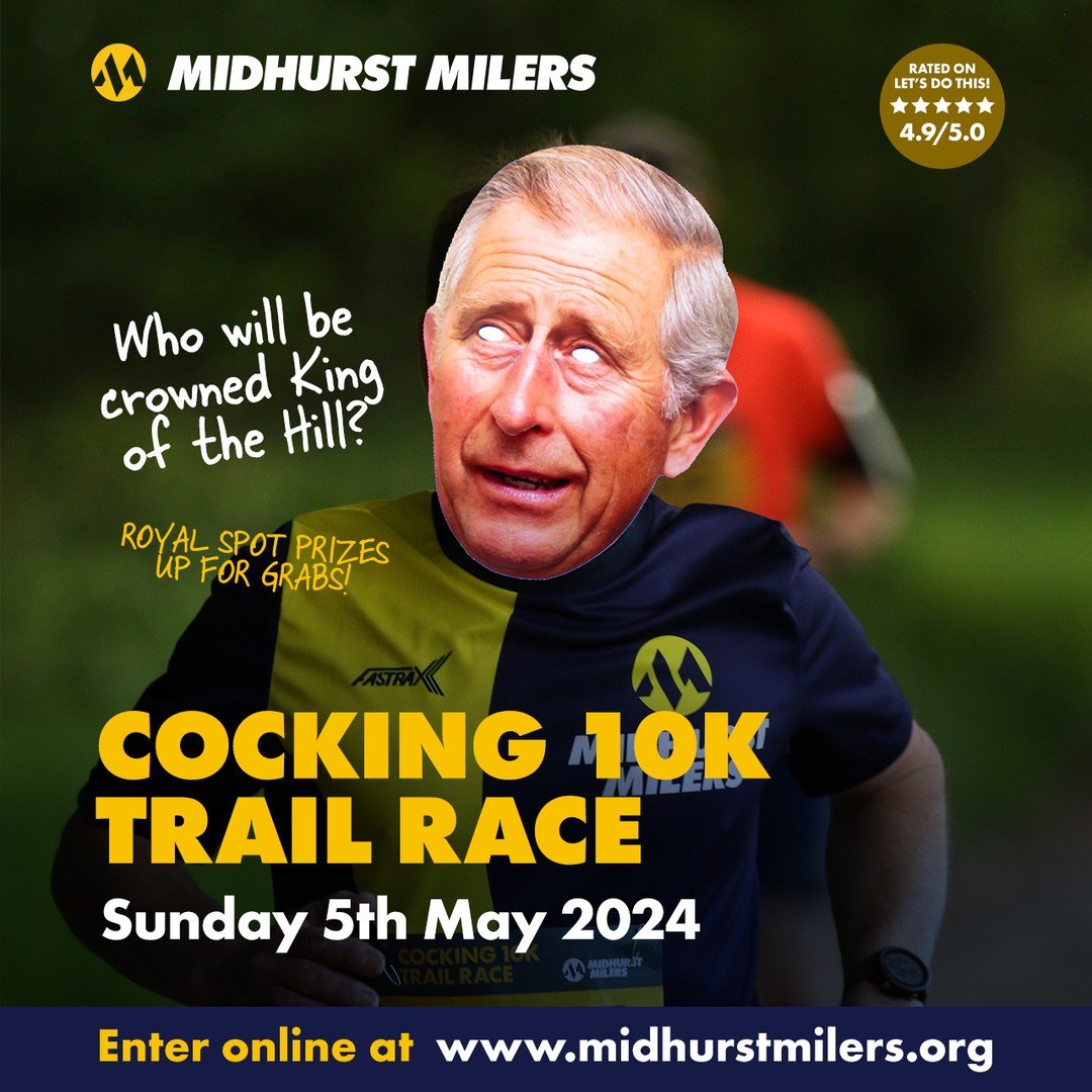 Who will be crowned King and Queen of the Hill on Sunday???! We've got some lovely spot prizes 👑 for the first female and male runners to reach the highest point on the course! 😃👍🏻

Still time to enter online at www.midhurstmilers.org

#midhurstm