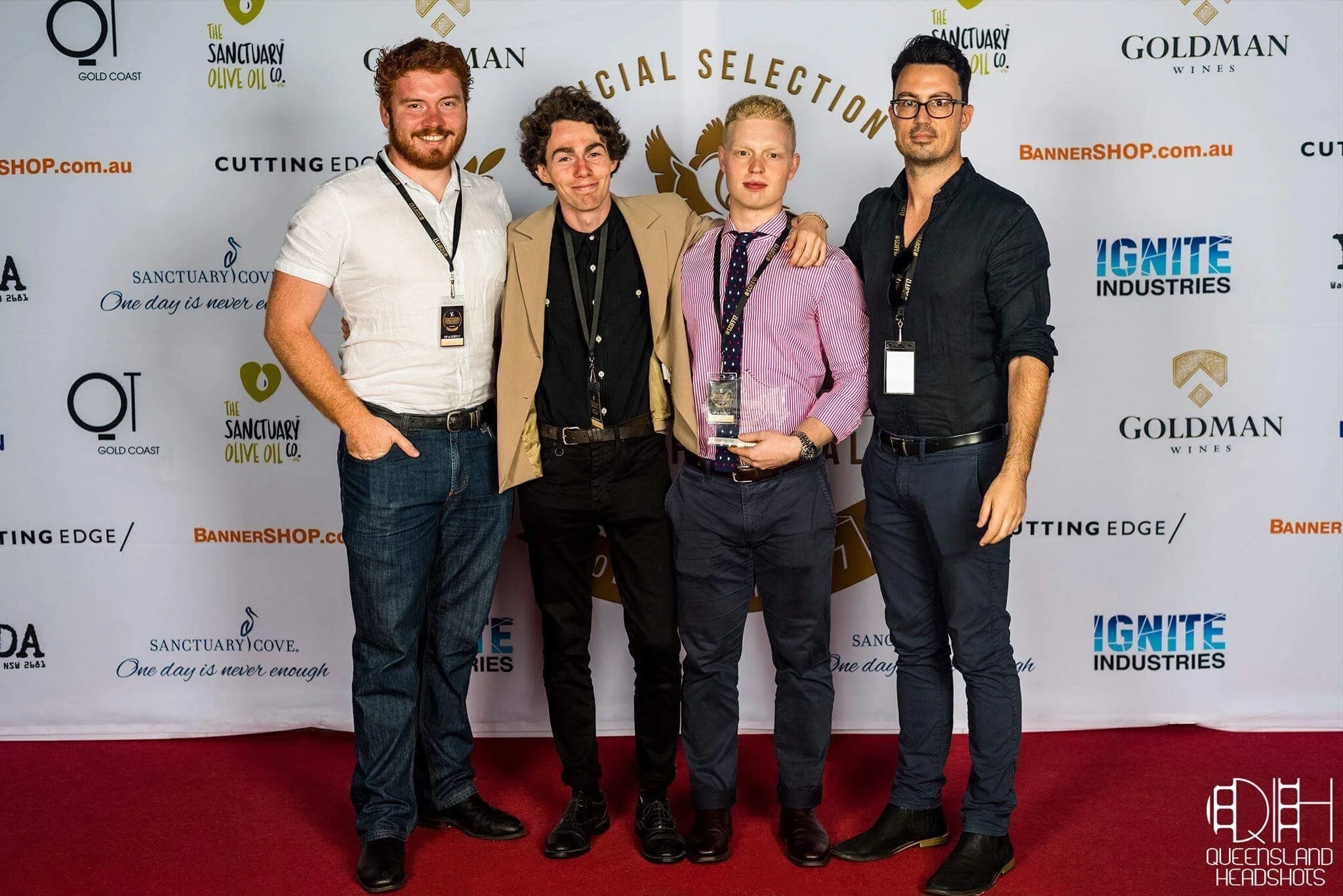 With cast and crew of 'Creeper' at Sanctuary Cove Film Festival