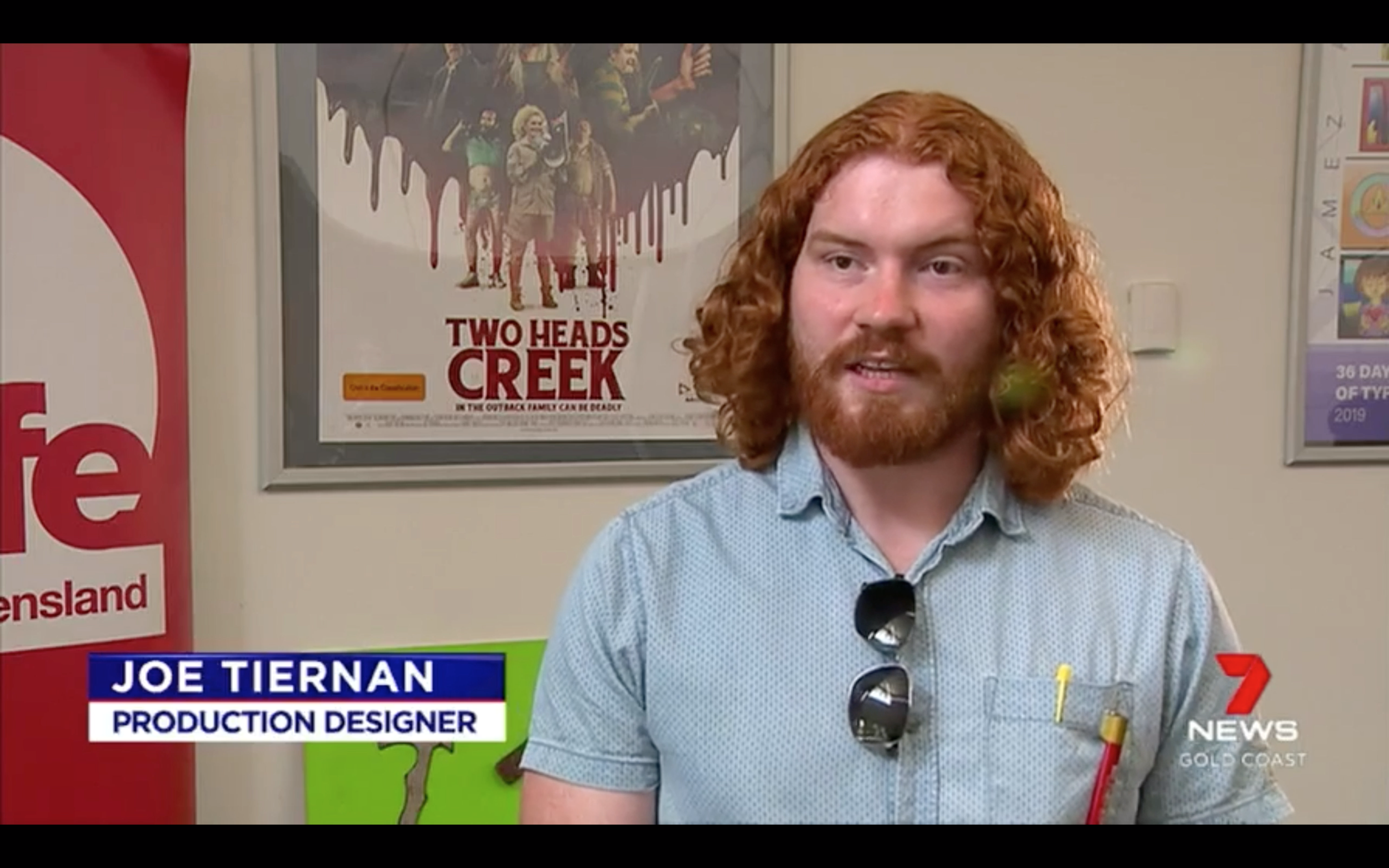 Interview on 7 News leading up to the release of 'Two Heads Creek'