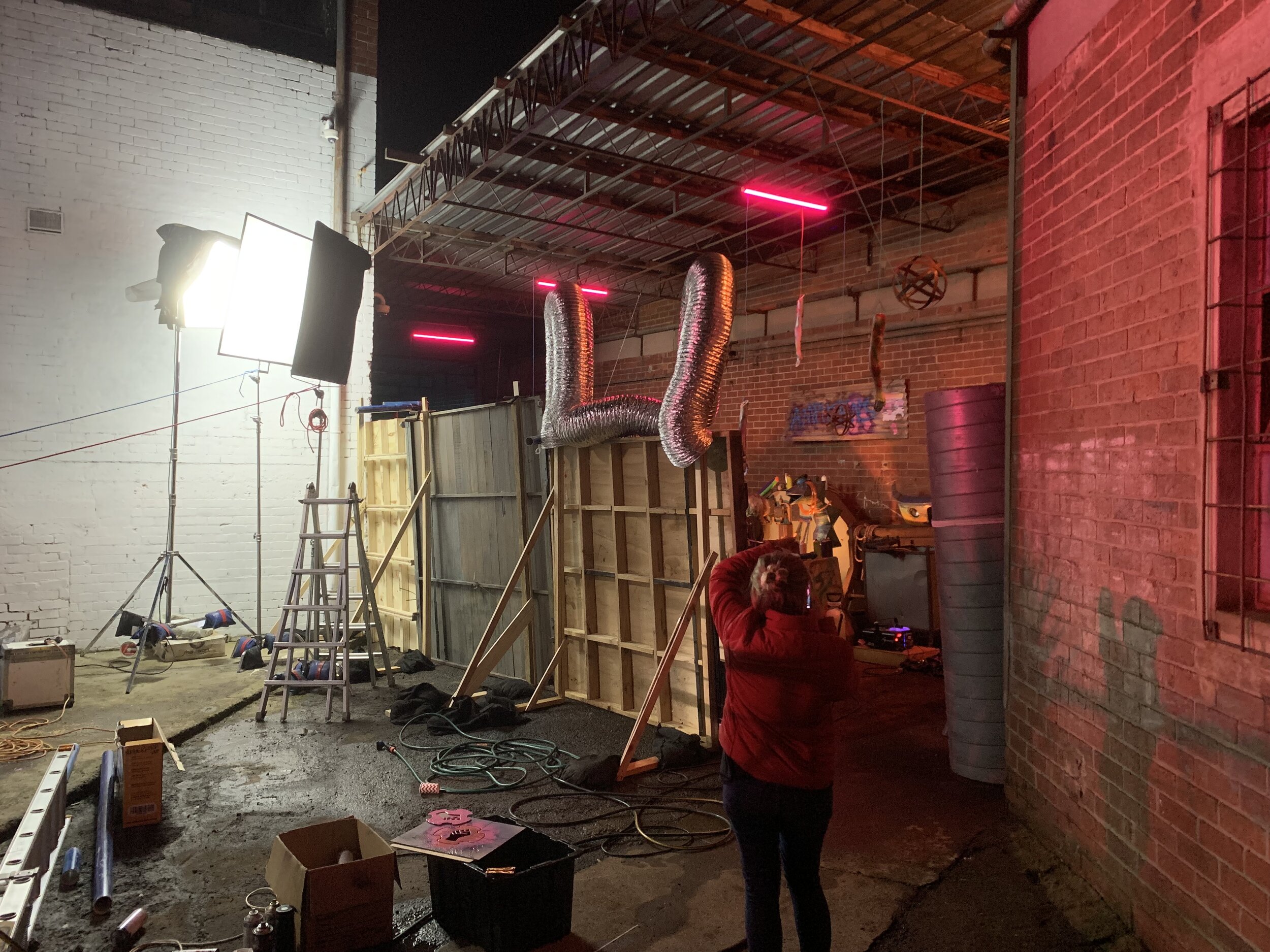 On set 'Midnight Zero'