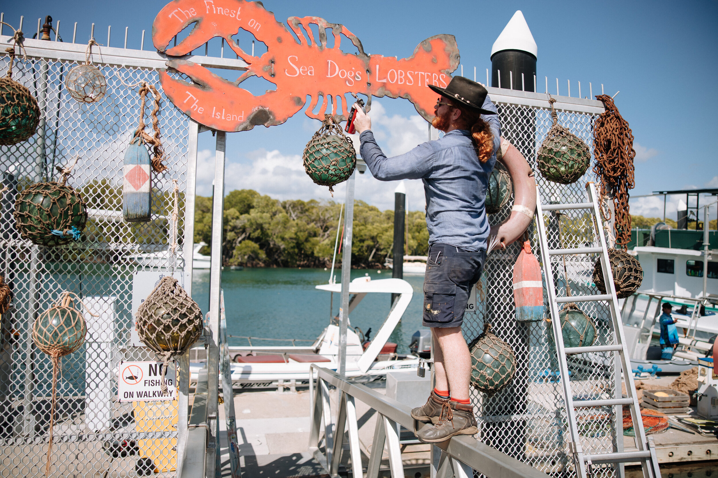 Dressing the Lobster Wharf on 'Dive Club'
