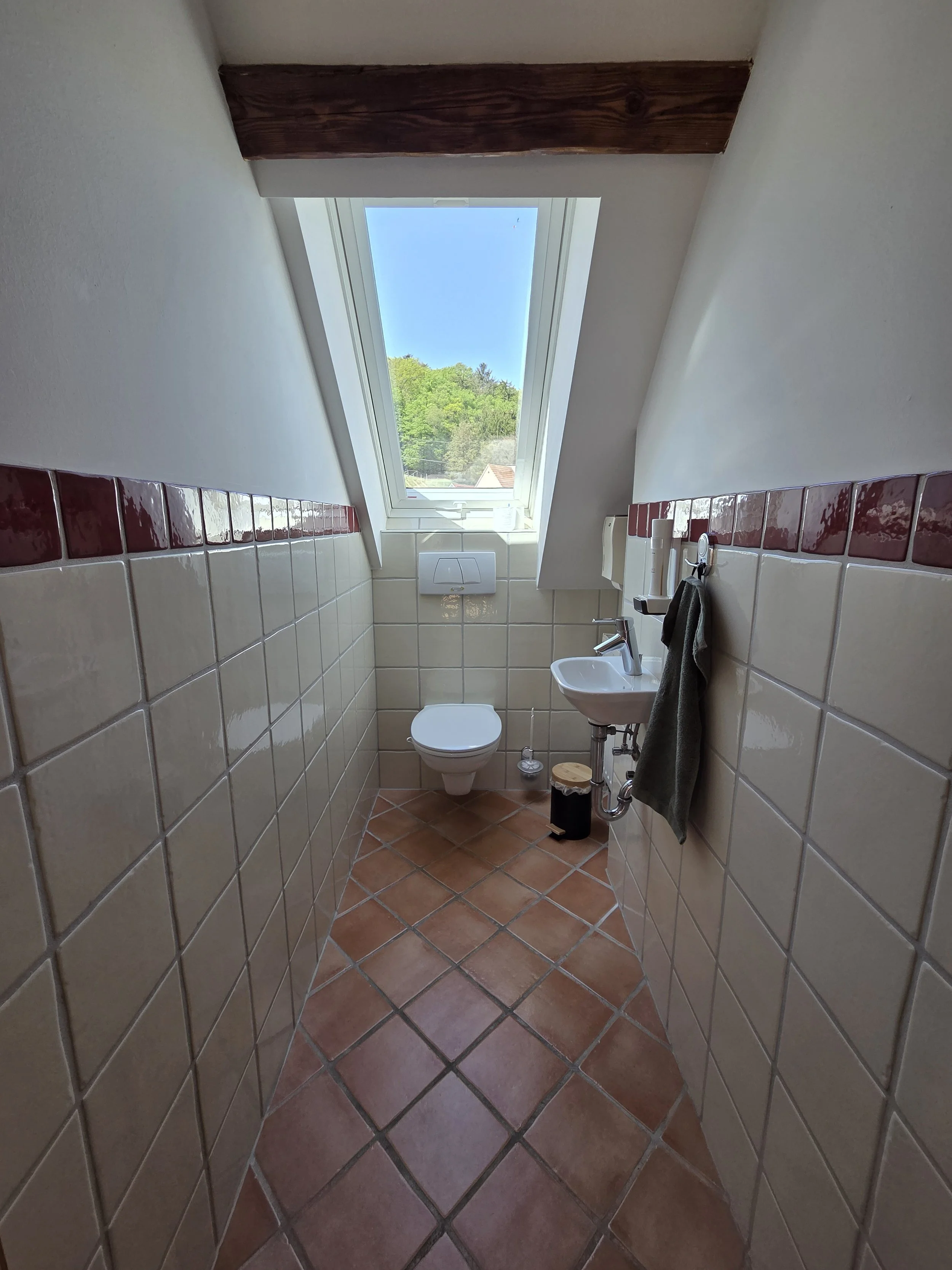 Extra WC der Ferienwohnung Heuboden