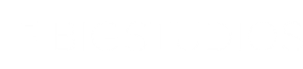Big Studios logo in white on a black background