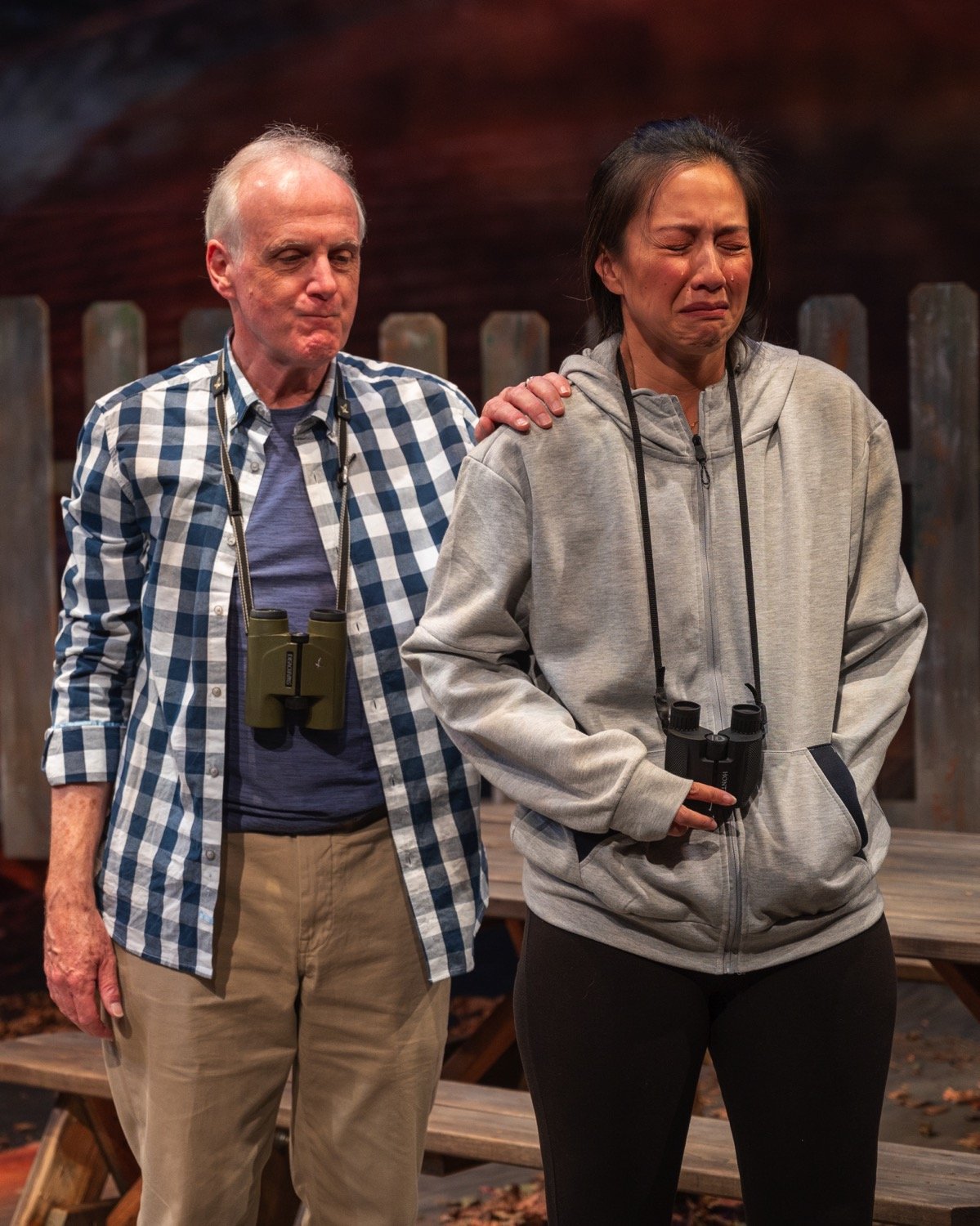  David Bryan Jackson (left) &amp; Regina Aquino (Right) in  Birds of North America  