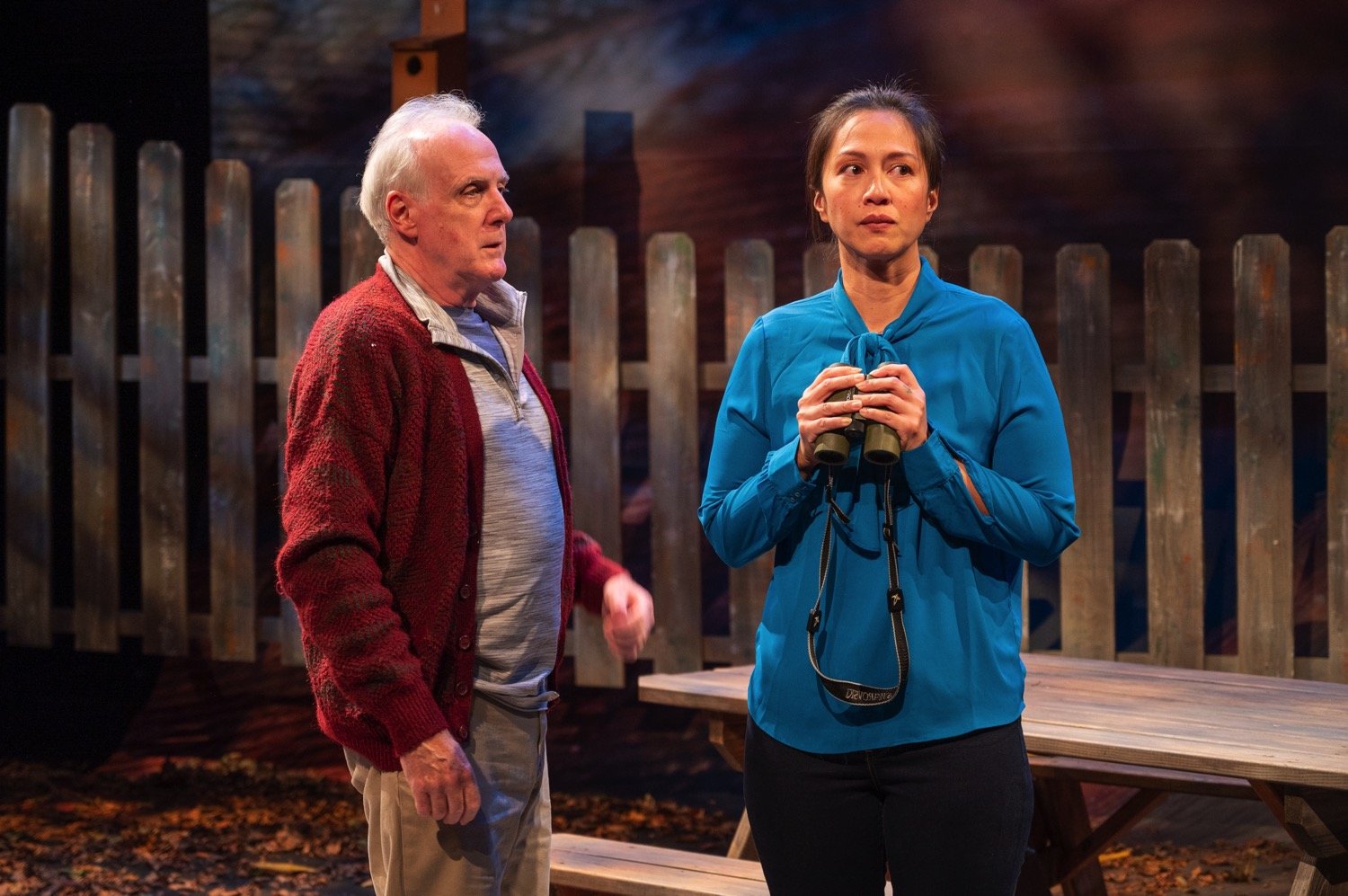  David Bryan Jackson (left) &amp; Regina Aquino (Right) in  Birds of North America  