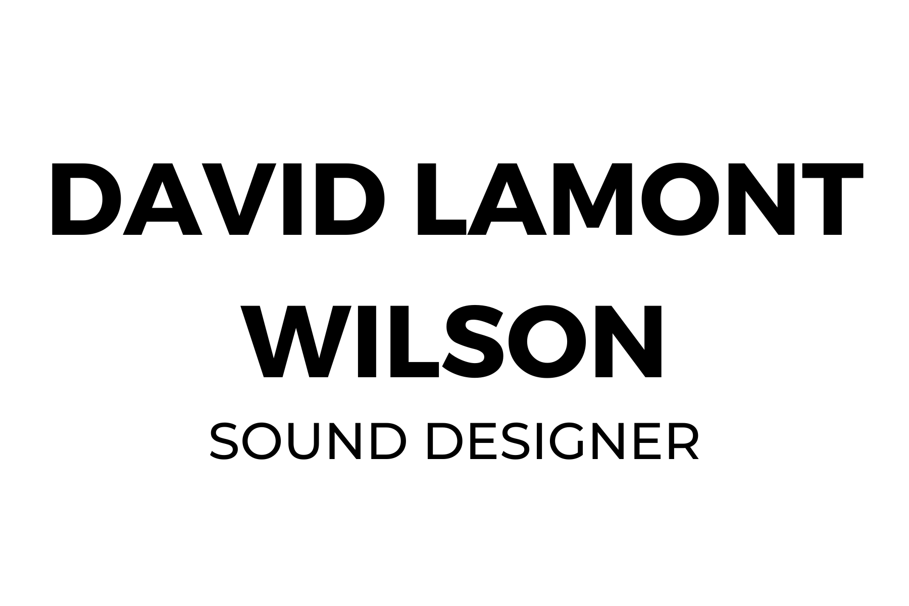 David Lamont Wilson
