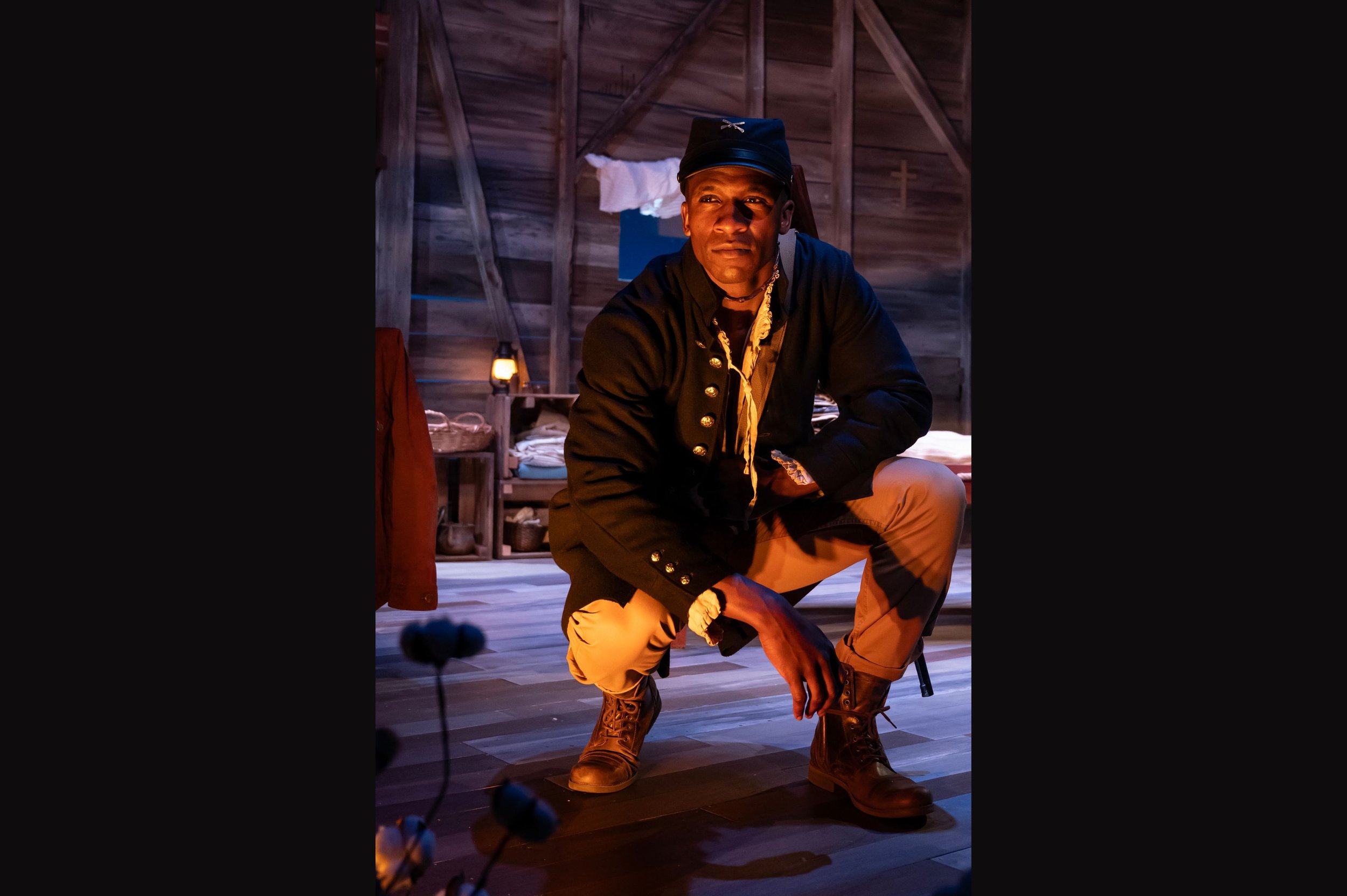   Joel Ashur as Abner in Mosaic Theater’s production of  Confederates  by Dominique Morisseau. Photo by Chris Banks.  