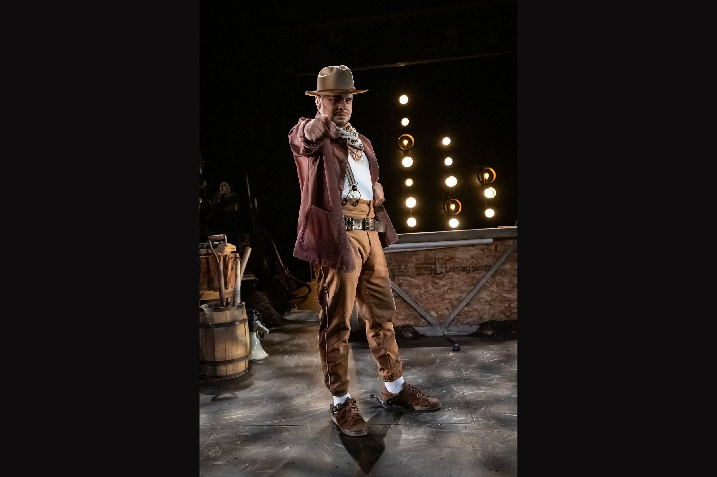  Brian Quijada in Mosaic Theater’s Production of  Mexodus . Photo by Chris Banks. 
