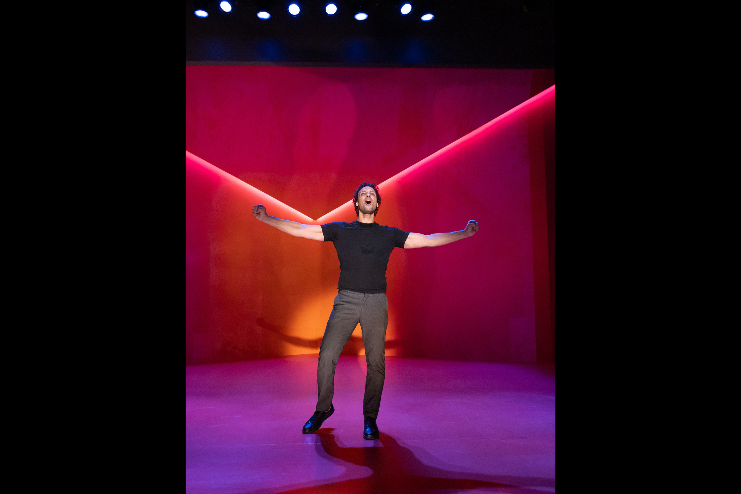 Ari’el Stachel in Theater J and Mosaic Theater’s co-production of Out Of Character. Photo by Ryan Maxwell.
