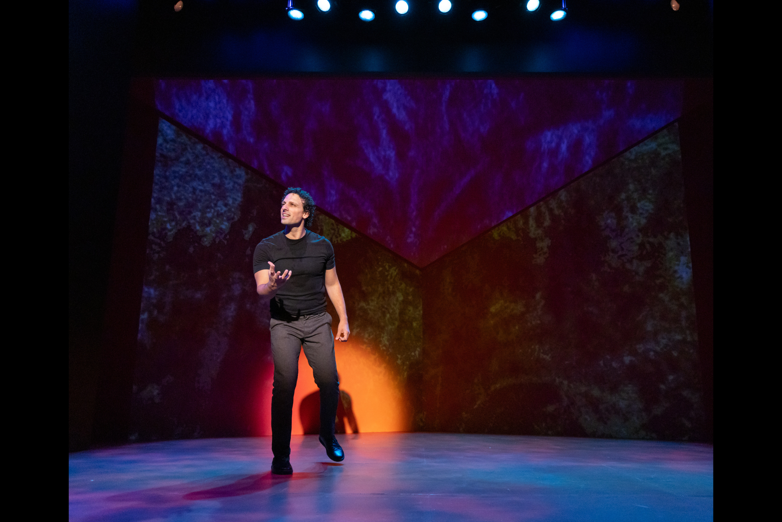Ari’el Stachel in Theater J and Mosaic Theater’s co-production of Out Of Character. Photo by Ryan Maxwell.