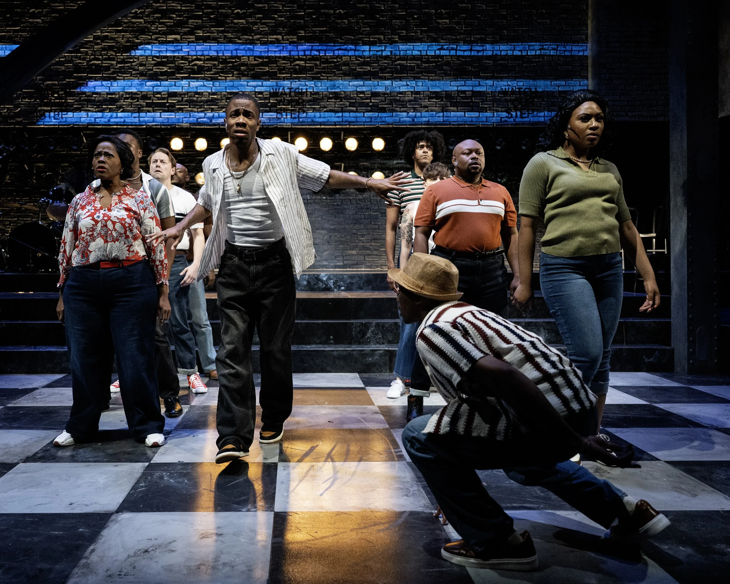  The cast of  Young John Lewis: Prodigy of Protest  with Michael Bahsil-Cook as Young John (center). Photo by Teresa Castracane Photography.  