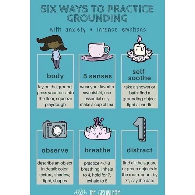 Grounding tools for anxious moments