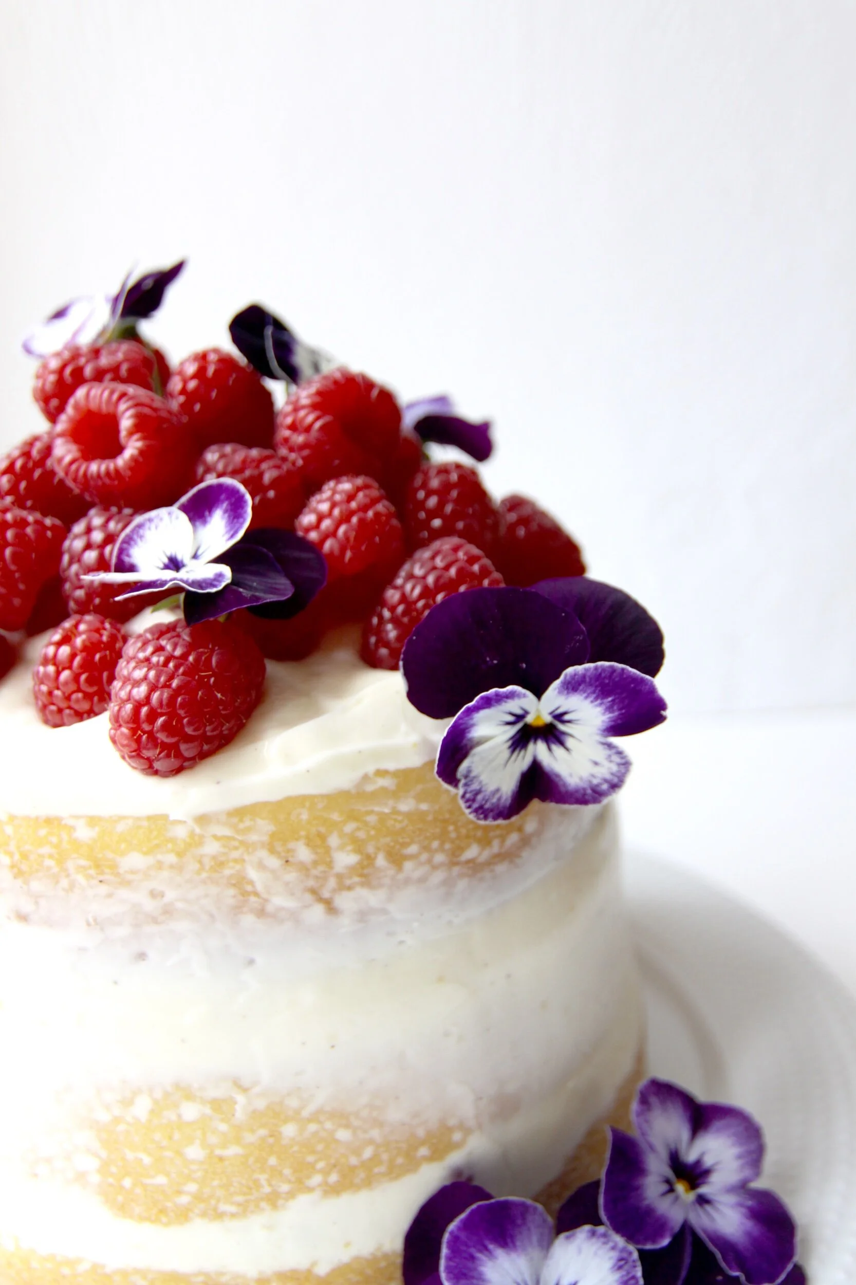 BERRY LEMON CAKE WITH CREAM CHEESE FROSTING