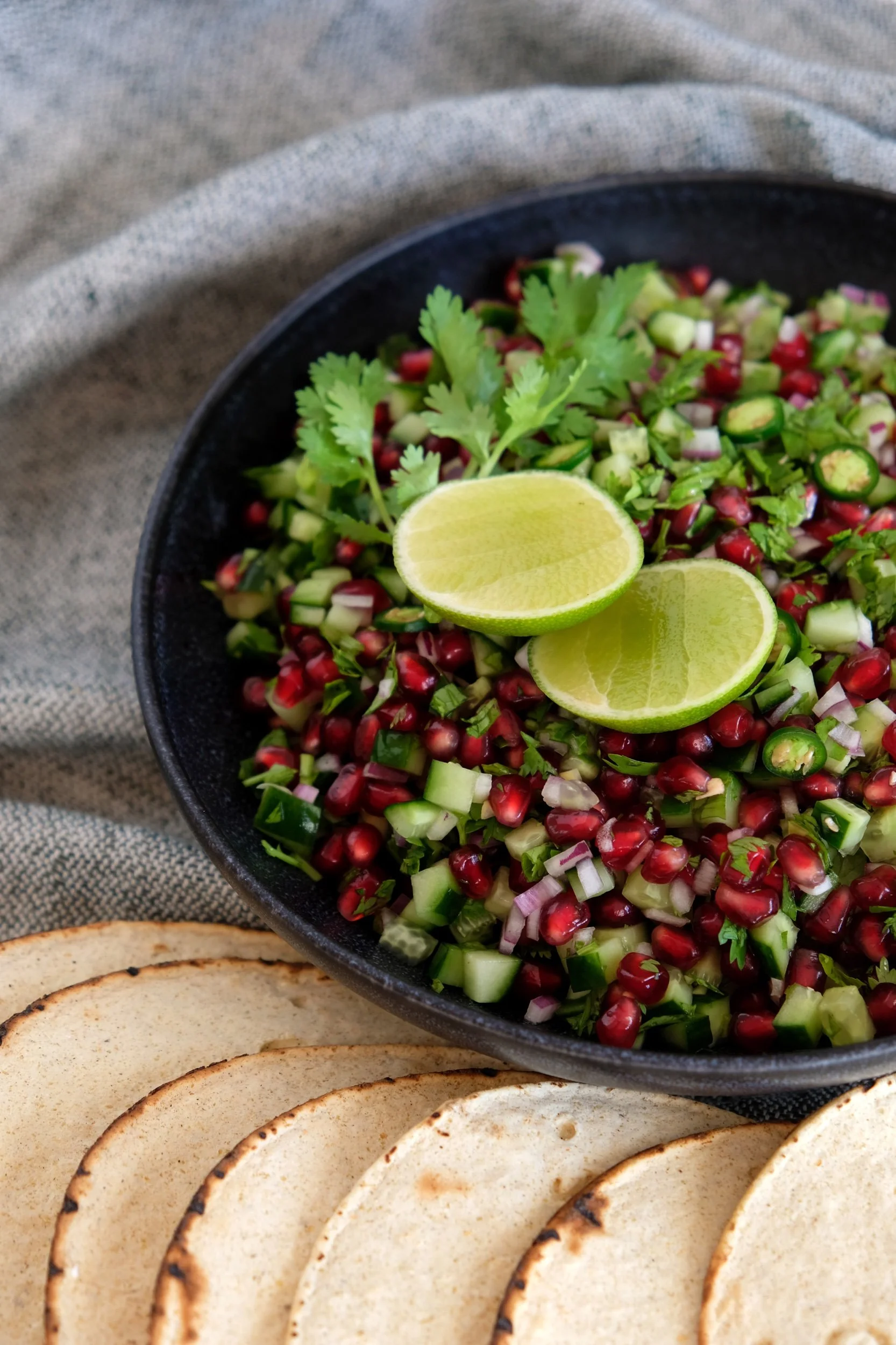 POMEGRANATE CUCUMBER SALSA