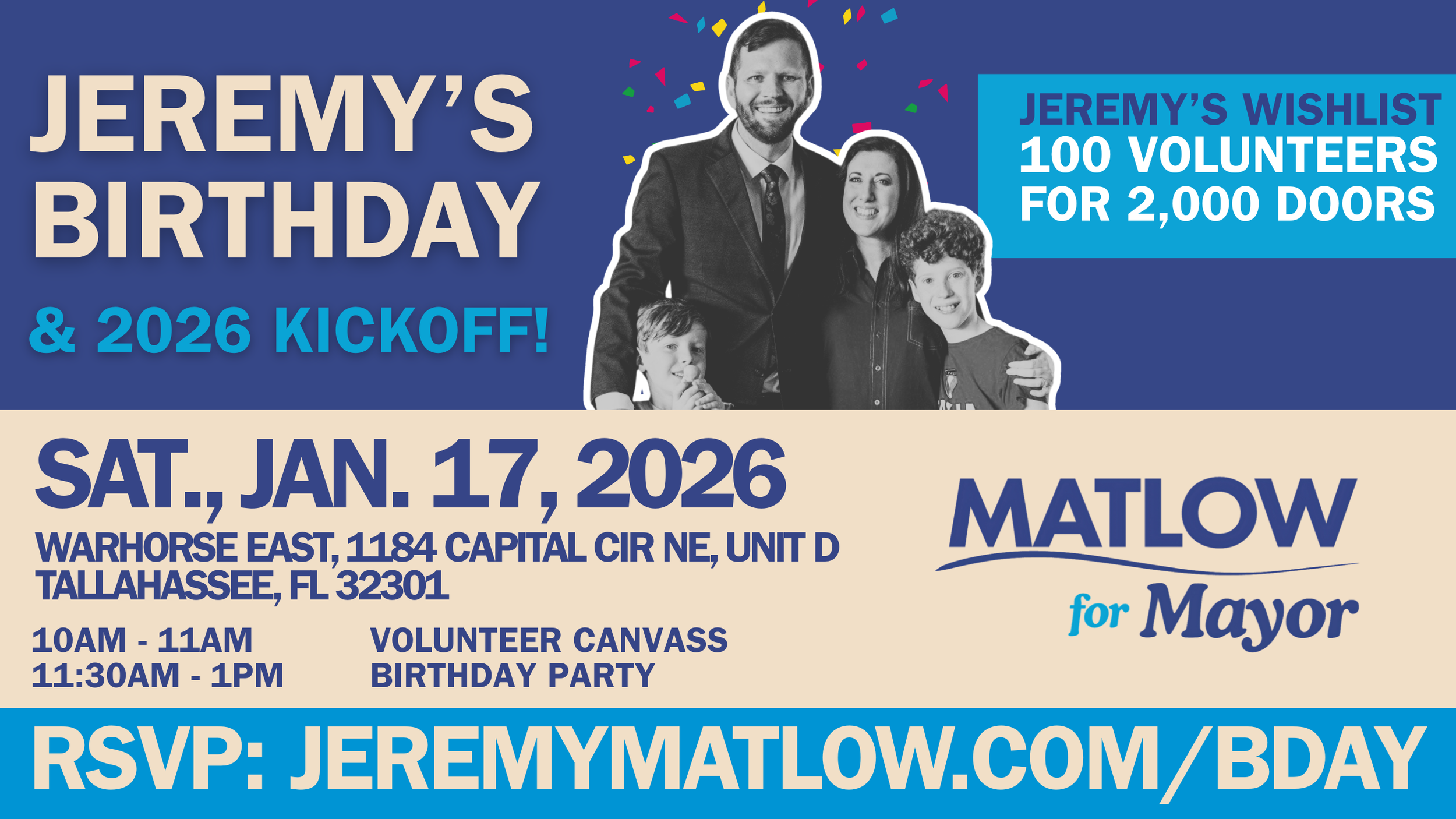 Jeremy's Birthday & 2026 Kick-off!