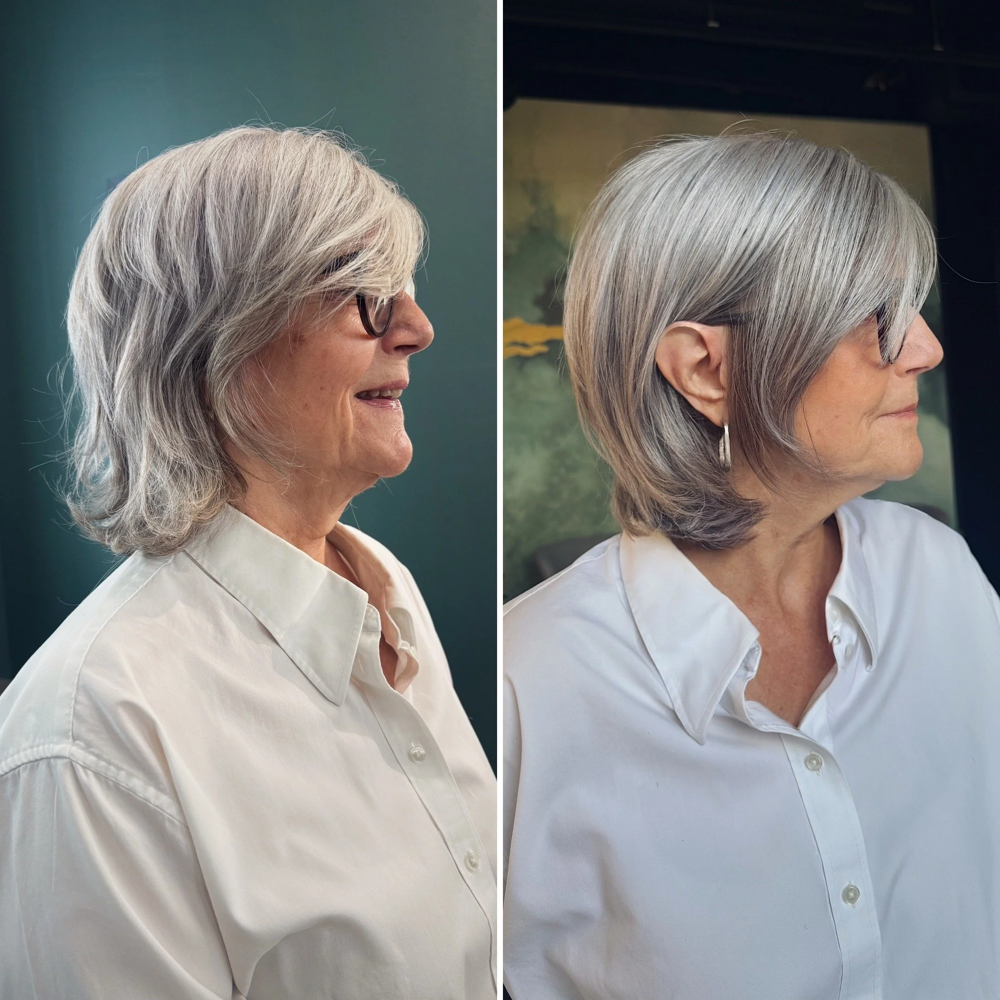 Martin Dürrenmatt Silver Lady ► Natural Grey Hair Glossing • Gelbstich entfernen • Glänzendes Haar • Jetzt Vorher / Nachher entdecken.