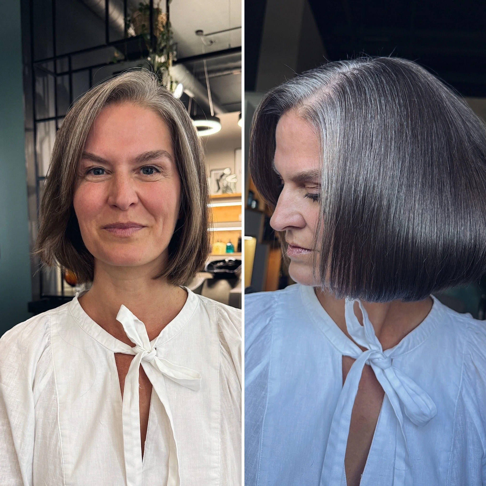 Martin Dürrenmatt innoviert SILVER.sense ► Silver Lady Service • Natural grey hair glossing • Gelbstich entfernen • Vorher-Nachher • Mehr erfahren.