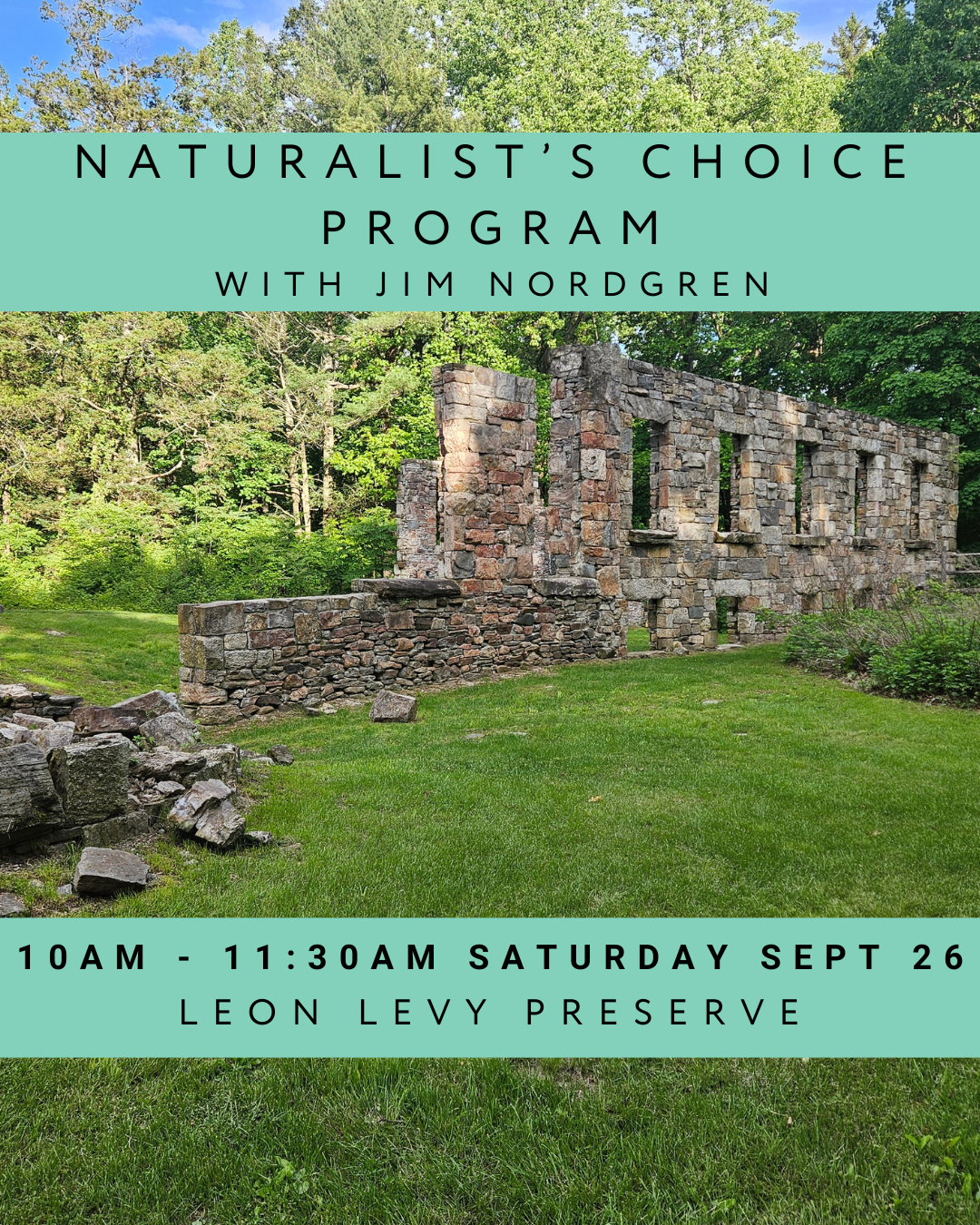 Naturalist's Choice Program with Jim Nordgren