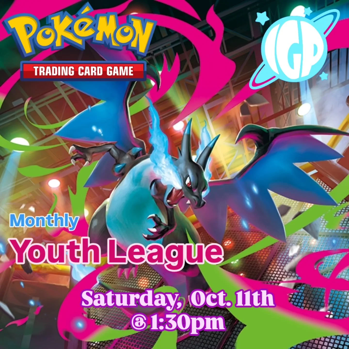 Starting this Saturday, we welcome pokemon trainers (8-13) and their parents / guardians to this free event. Here you battle, trade, and learn about the Pok&eacute;mon TCG. There will be activities and pokemon giveaways! #pokemon #lakelandflorida